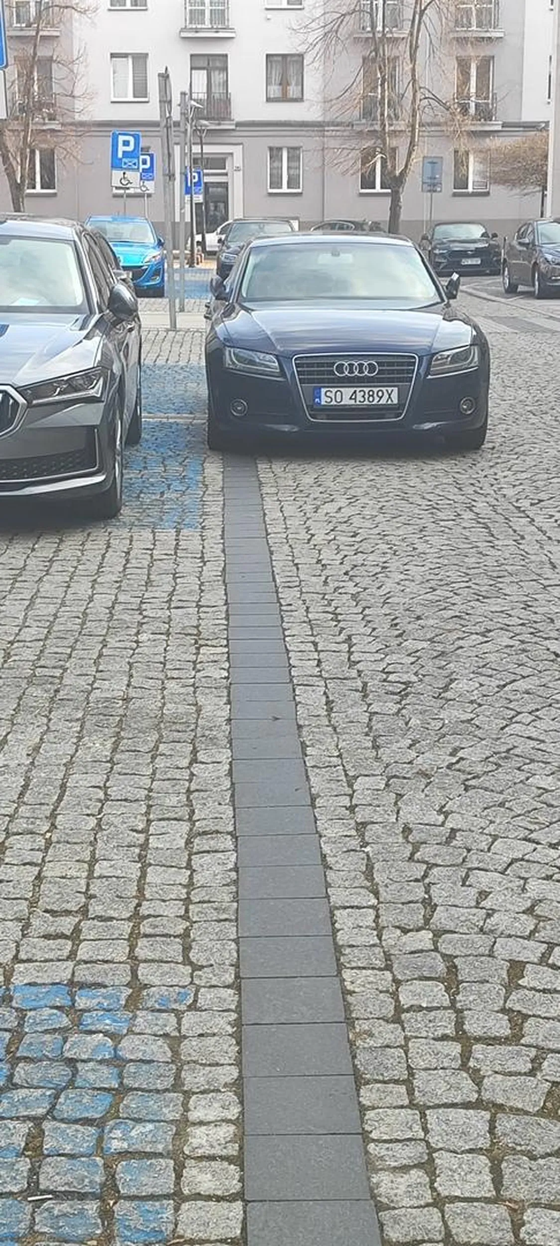 Regularnie parkuje na ulicy utrudniając wjazd i wyjazd