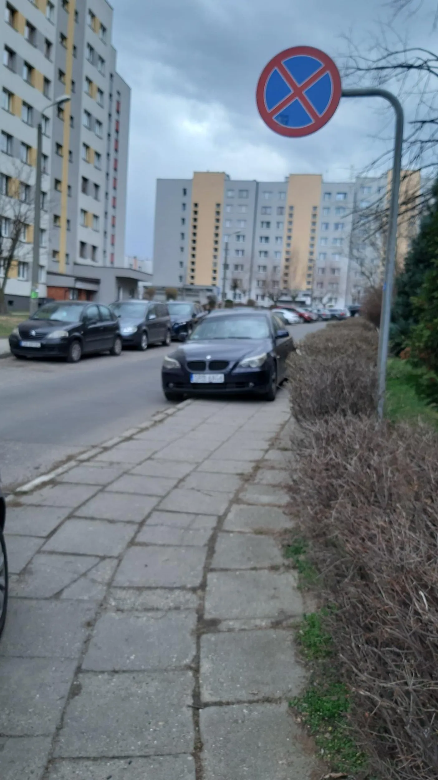 Baran notorycznie parkuje na zakazie i chodniku