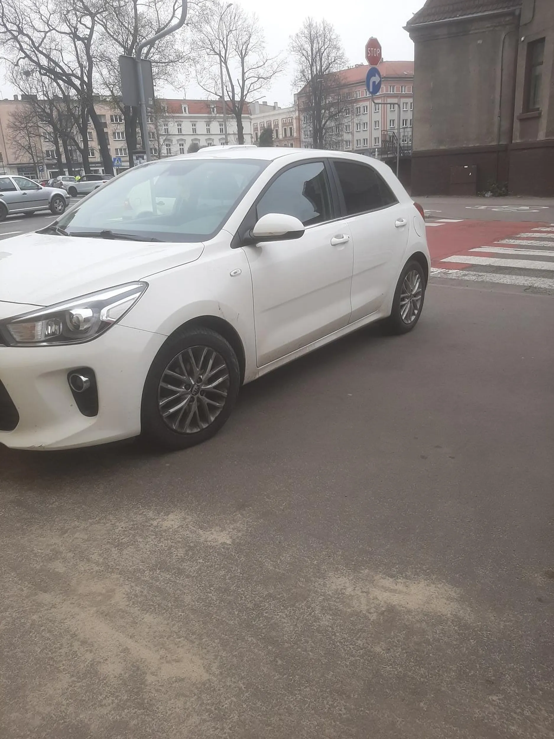 Tak się parkuje. Centralnie na przejściu dla pieszych