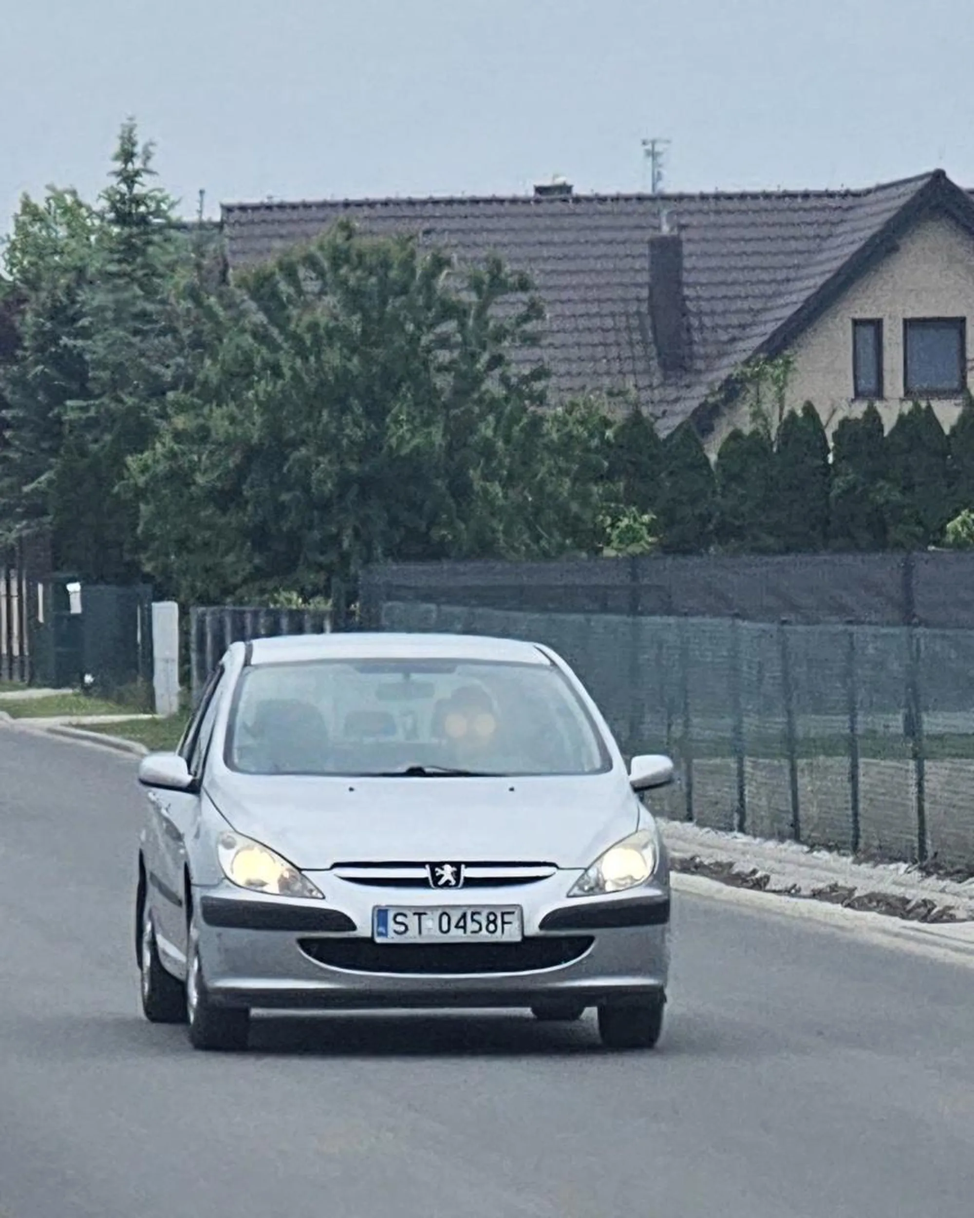 Mlody chłystek, omija progi chodnikiem, samochód w stanie rozkładu... eliminować z ruchu.