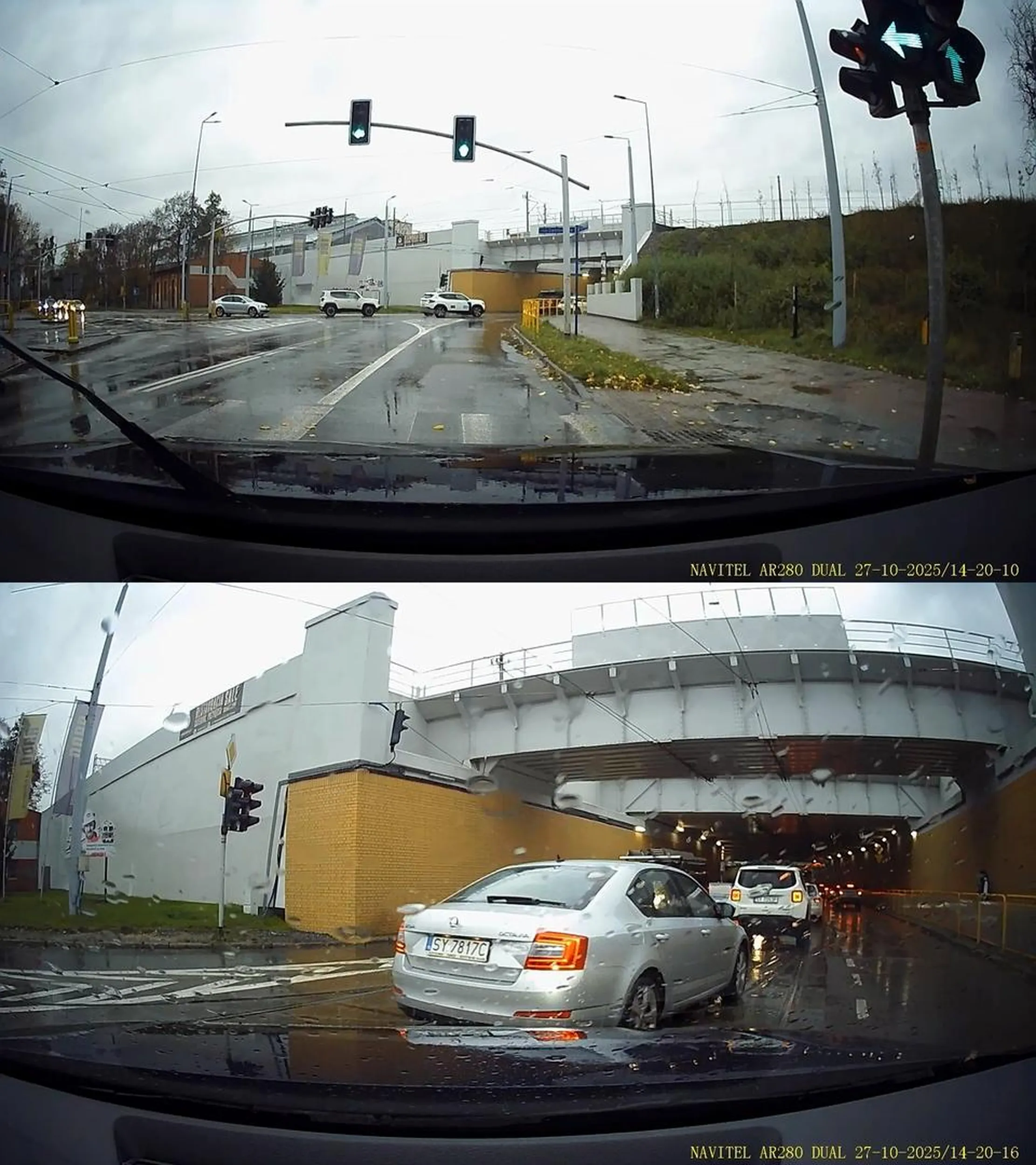 Wjeżdża na czerwonym świetle nie zwracając uwagi na trąbienie, a na mrugnięcie lampami pokazuje jaki jest głupi waląc się po głowie