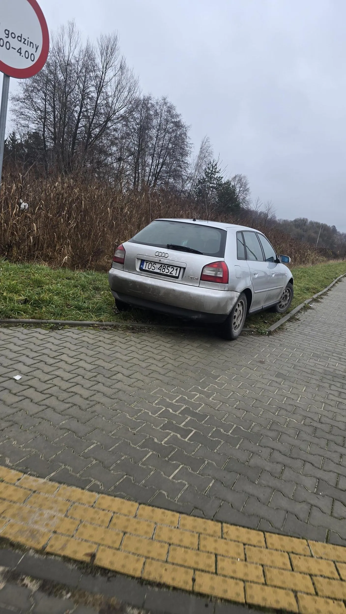 Kierowca to totalny zjeb nauczy sie parkować chyba prawojazdy to ty w chipsach wygrałeś