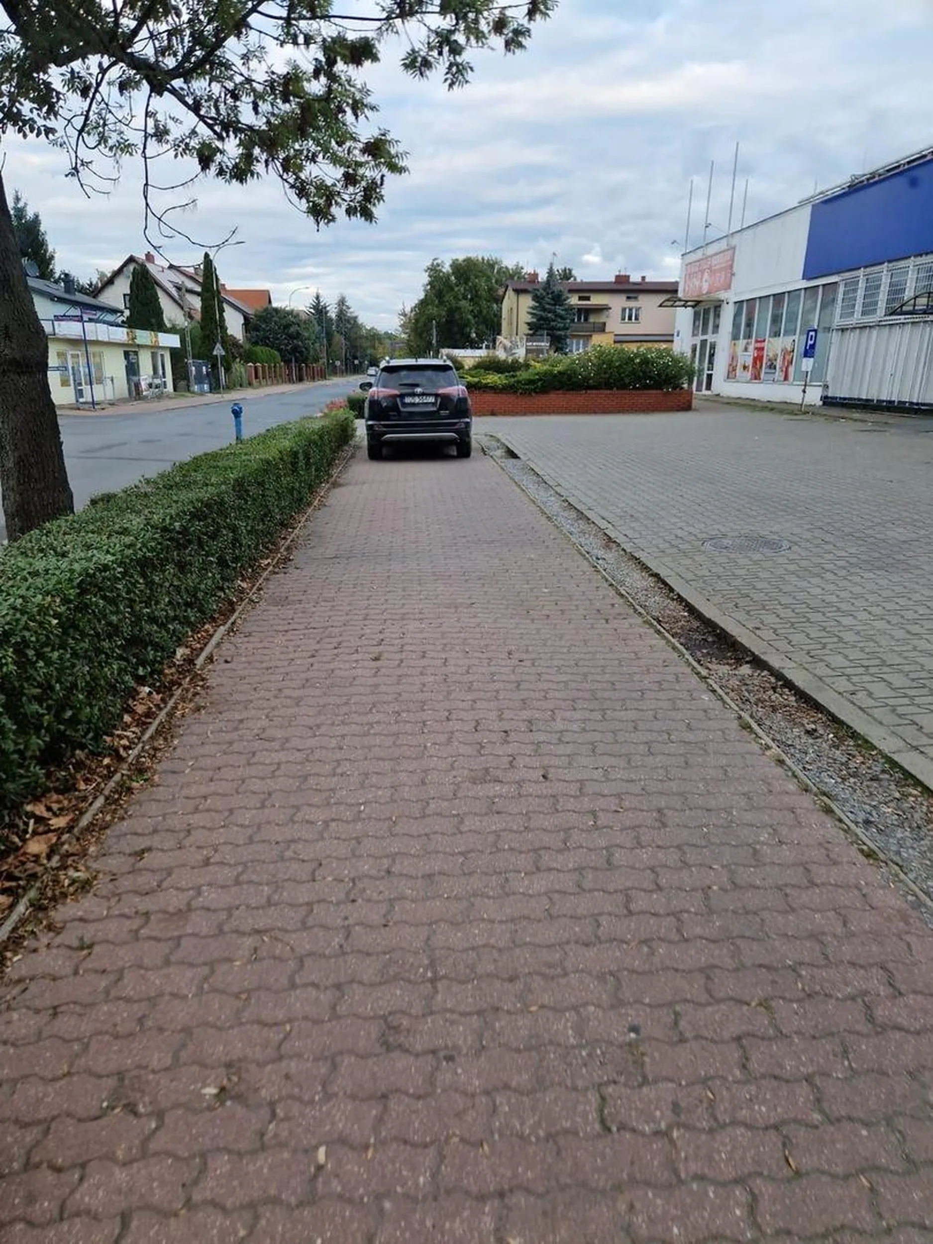 Kierowcy polecam zerknąć do przepisów dotyczących parkowania na chodniku.