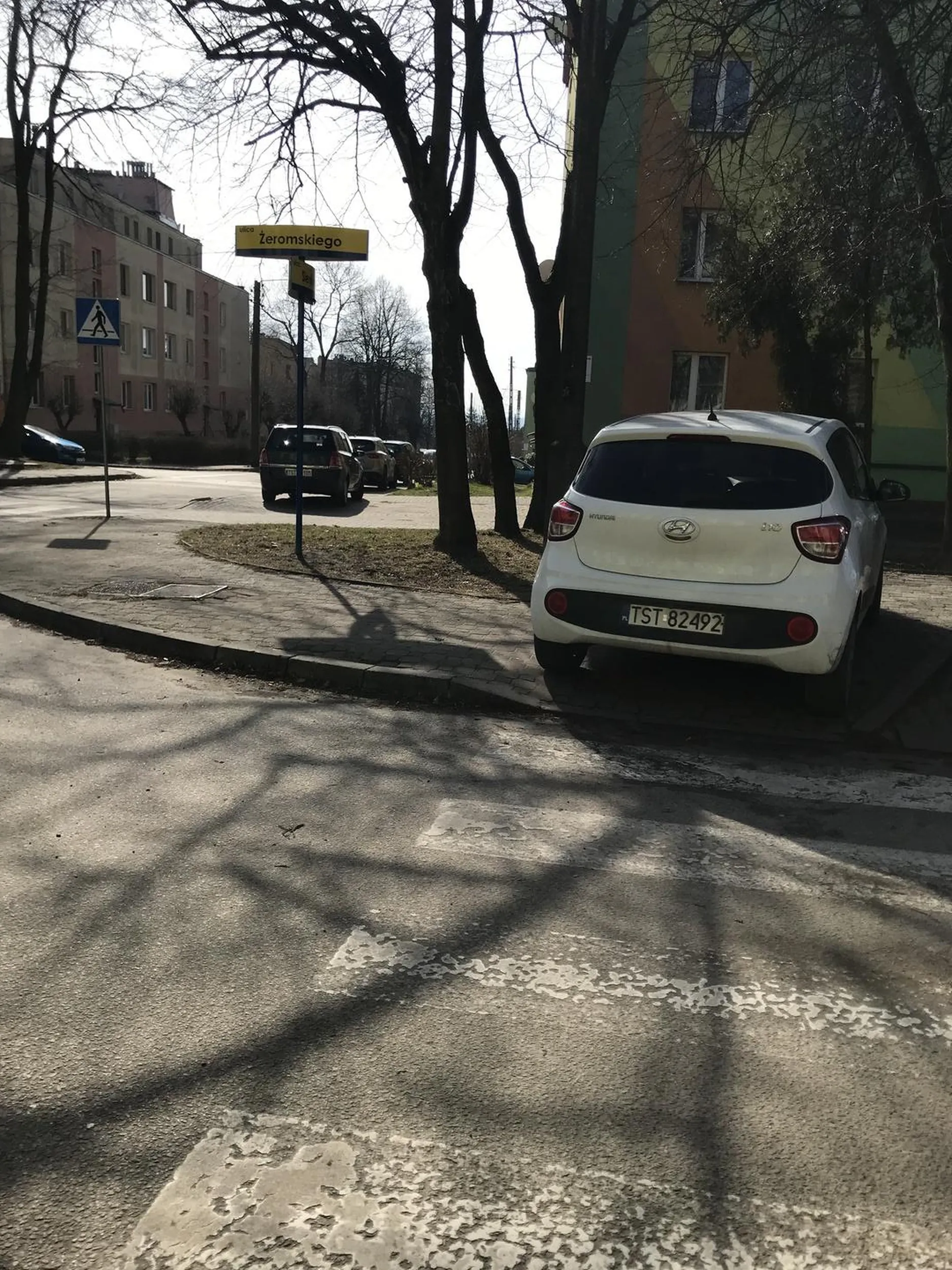 Parkowanie na przejściu dla pieszych