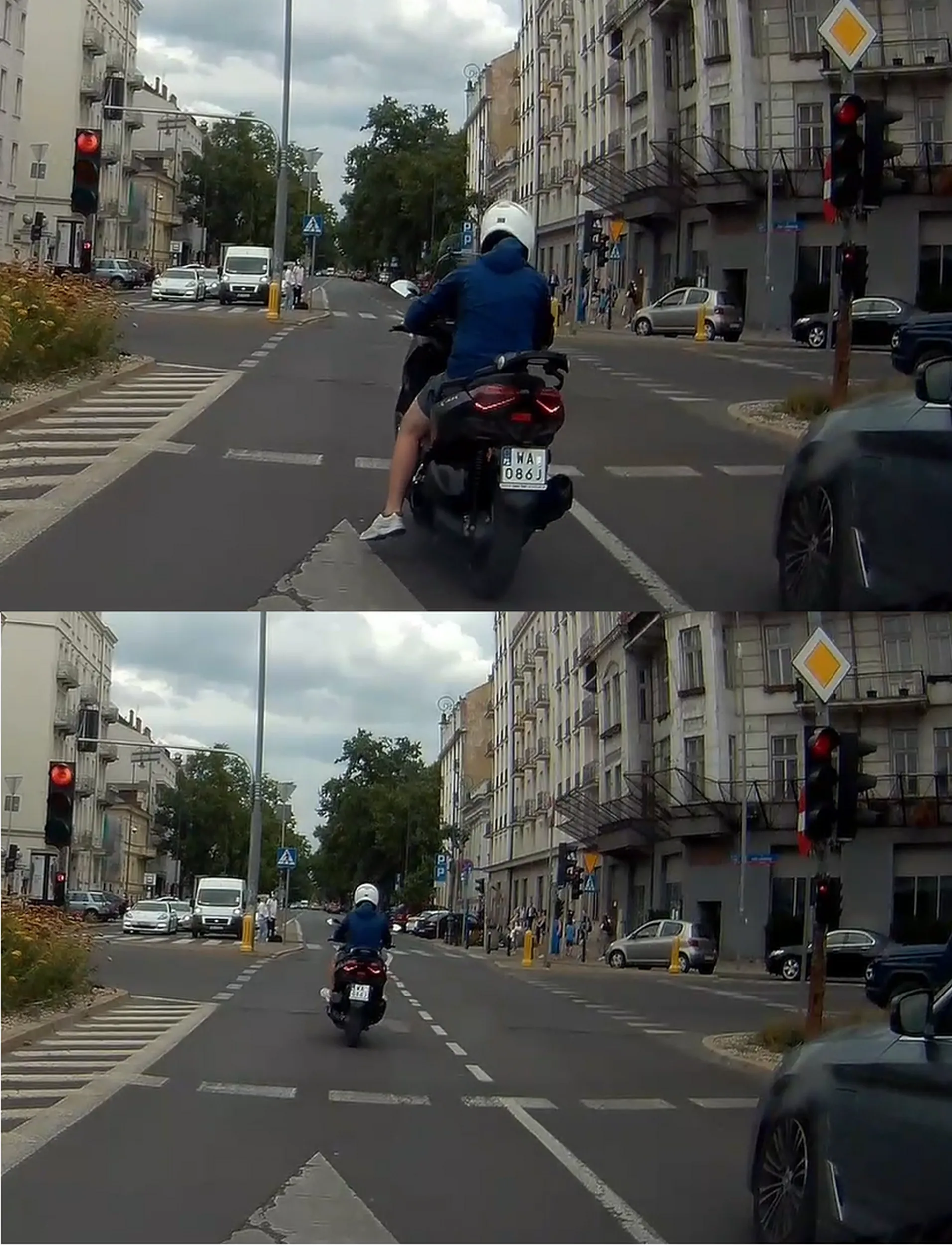 Przejazd na czerwonym świetle