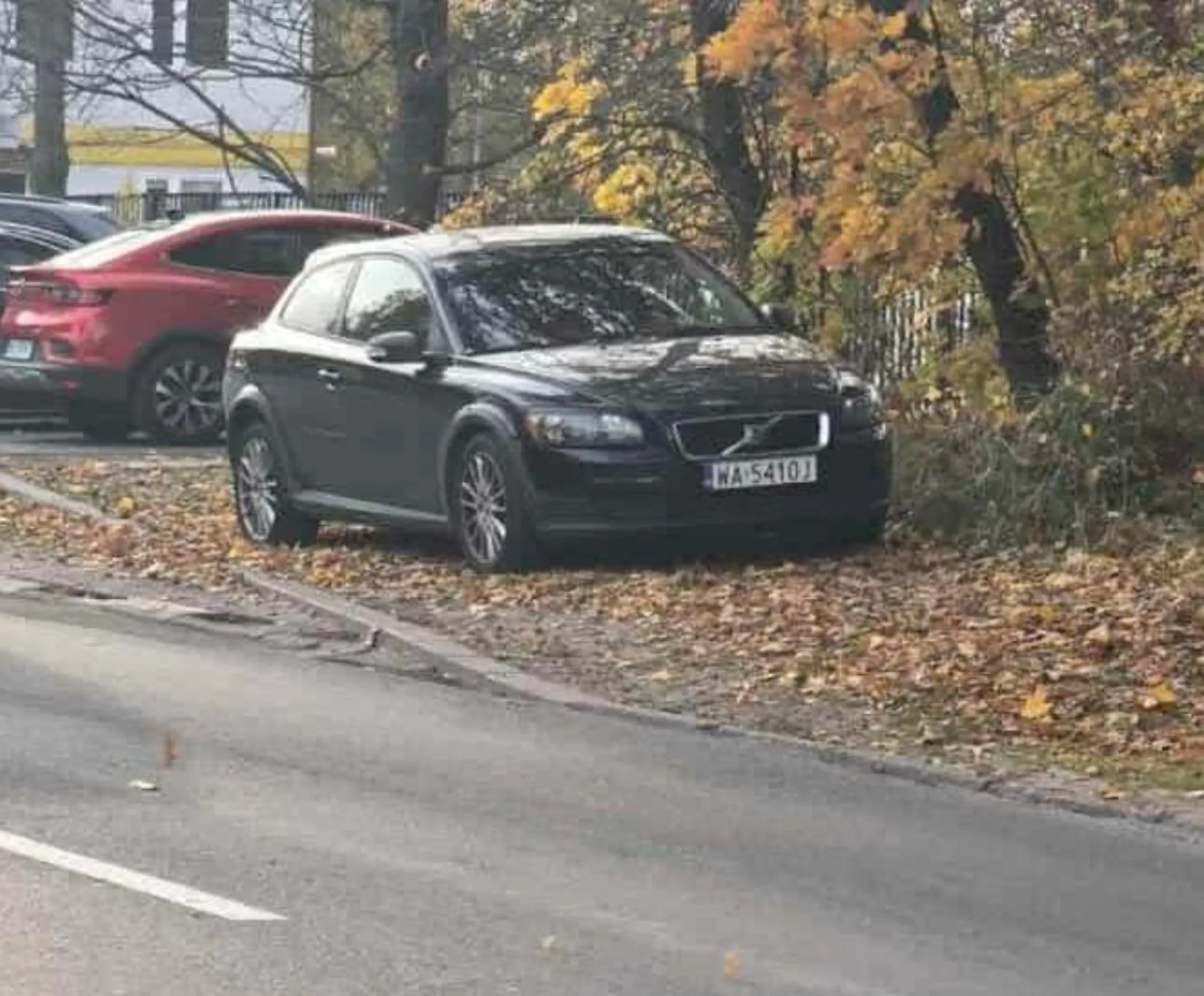 Chamie, nie parkuj na zieleni.