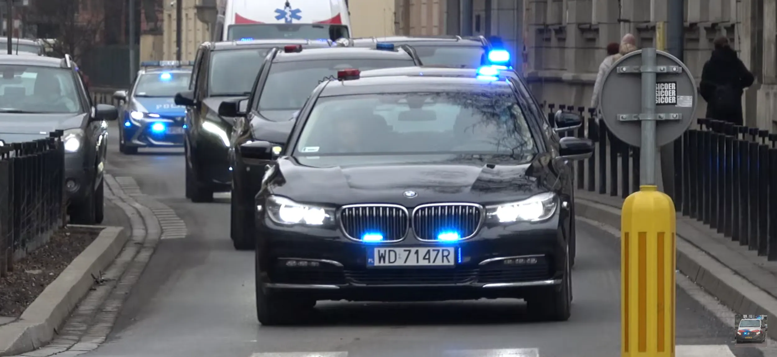 BMW serii 7 - radiowóz SOP