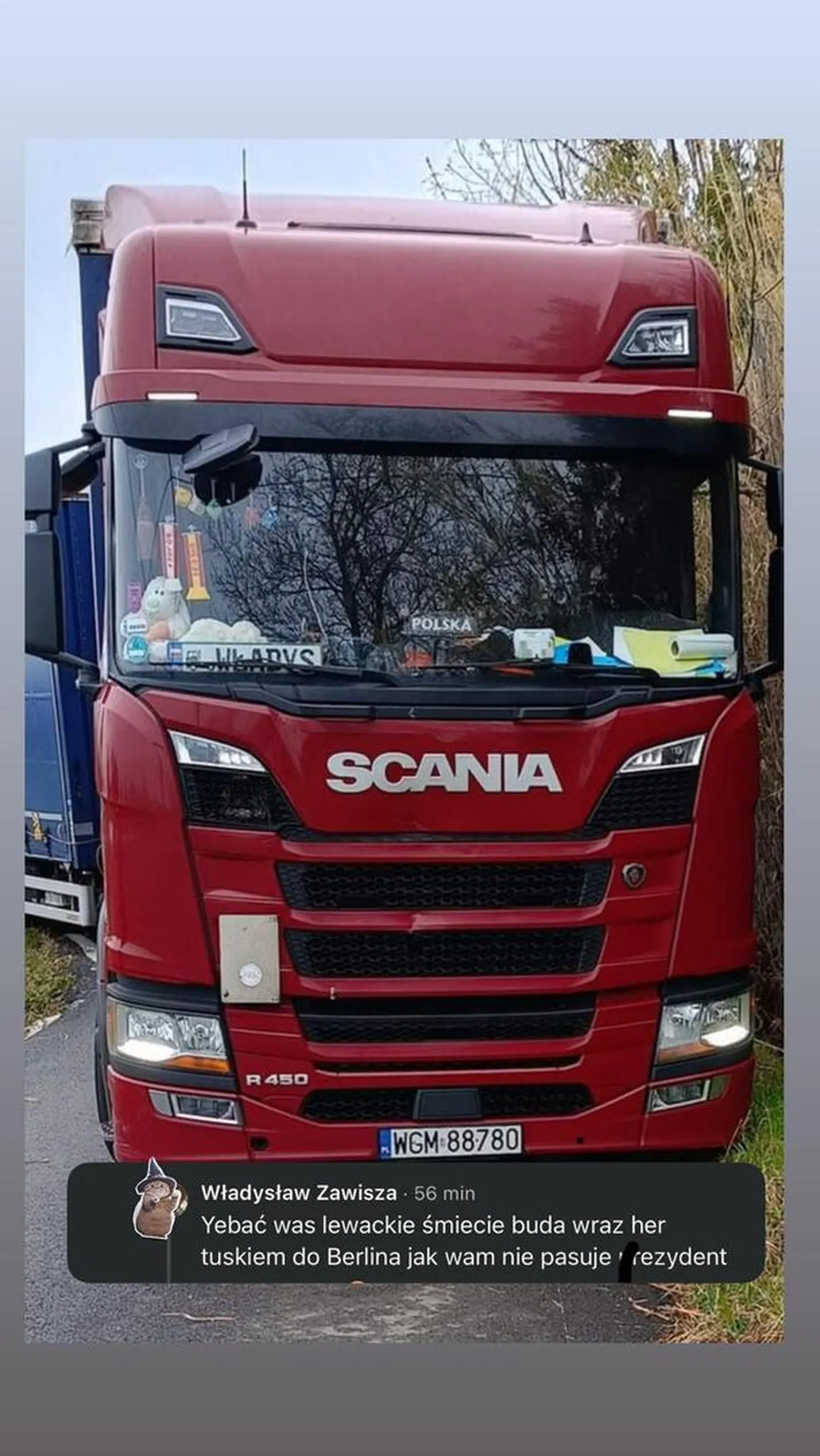 Kierowca tira obraża ludzi w Internecie. Dla przyszłych kupujących ciężarówkę. Zastanówcie się ;)