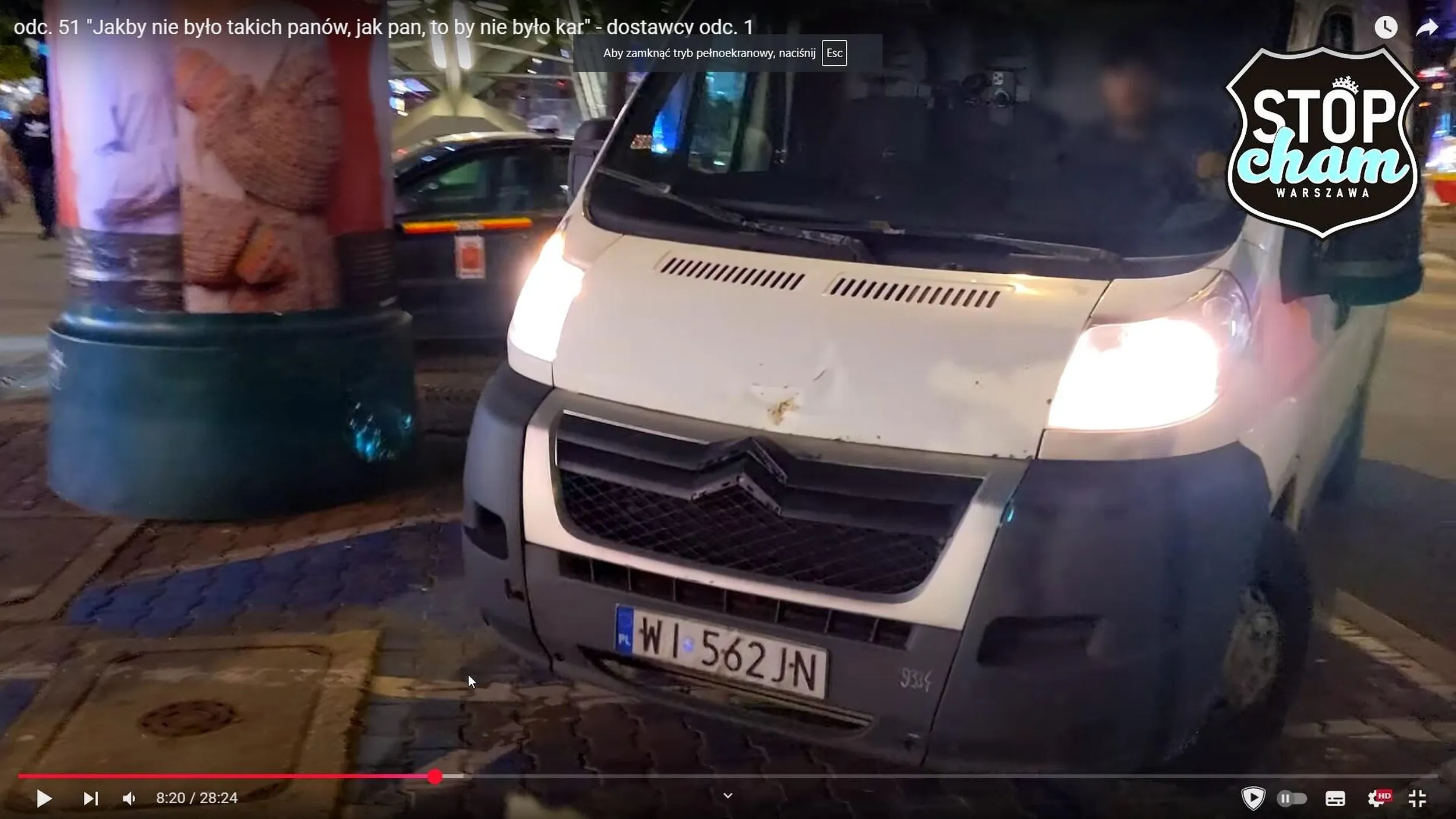 Dostawca hulajnóg Lime parkuje na miejscu dla osób niepełnosprawnych i do tego zachowuje się jak buc gdy prawy obywatel zwraca mu uwage