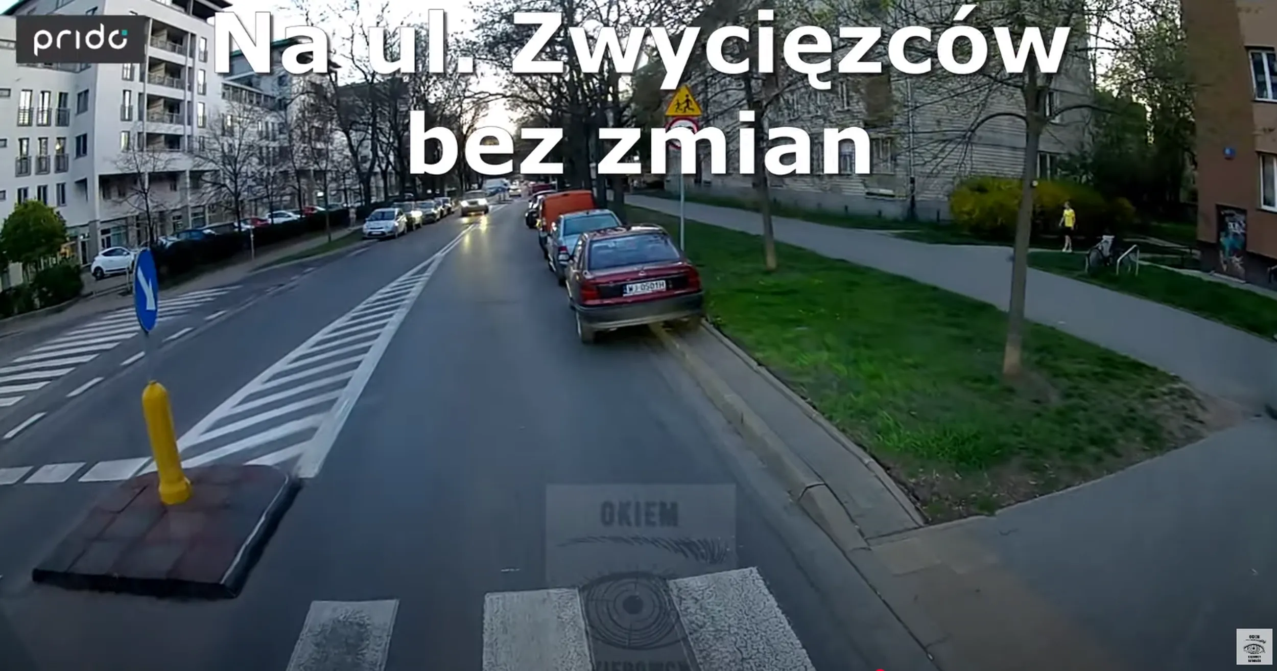 Tak wygląda parkowanie 10m o przejścia dla pieszych. Za dużo praw jazdy dodają do chipsów i są tego efekty.