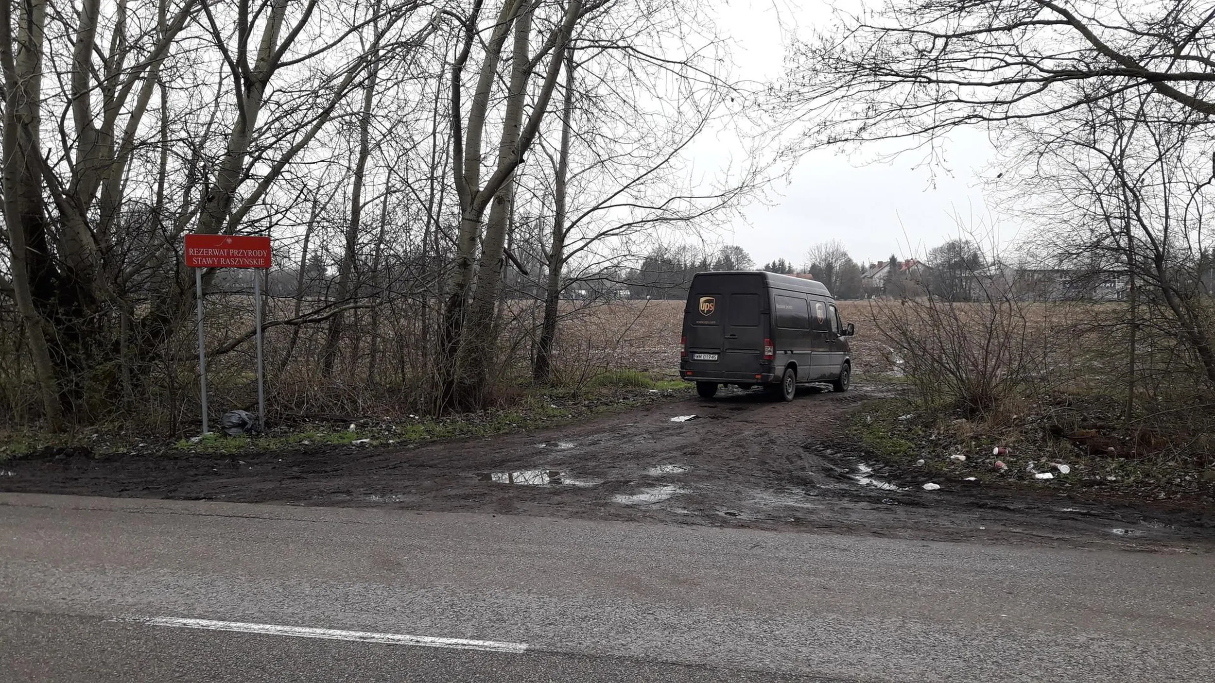 Postój/parkowanie na terenie rezerwatu przyrody