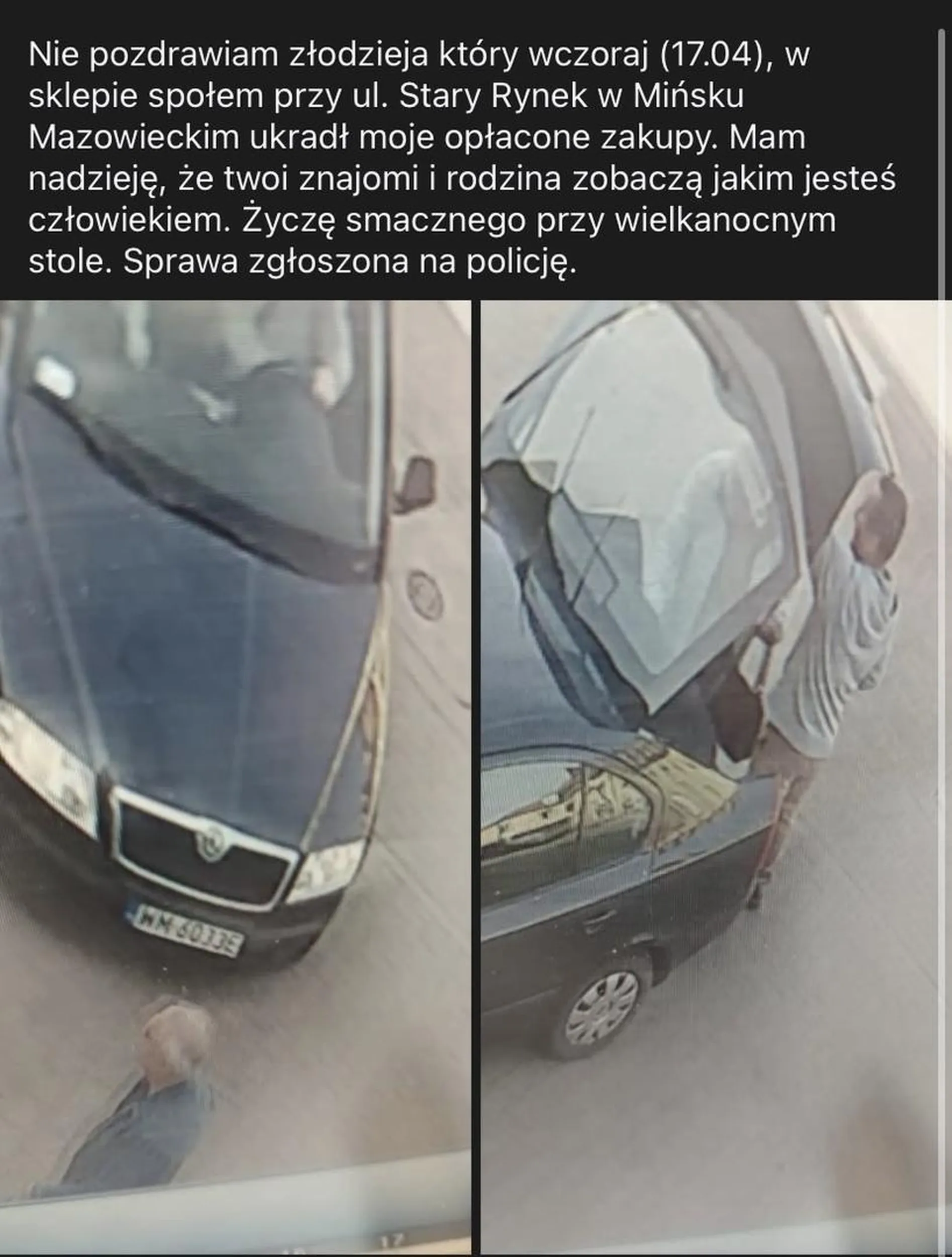 Mlody chlop i okrada kobiete z zakupow, zero honoru ha tfu