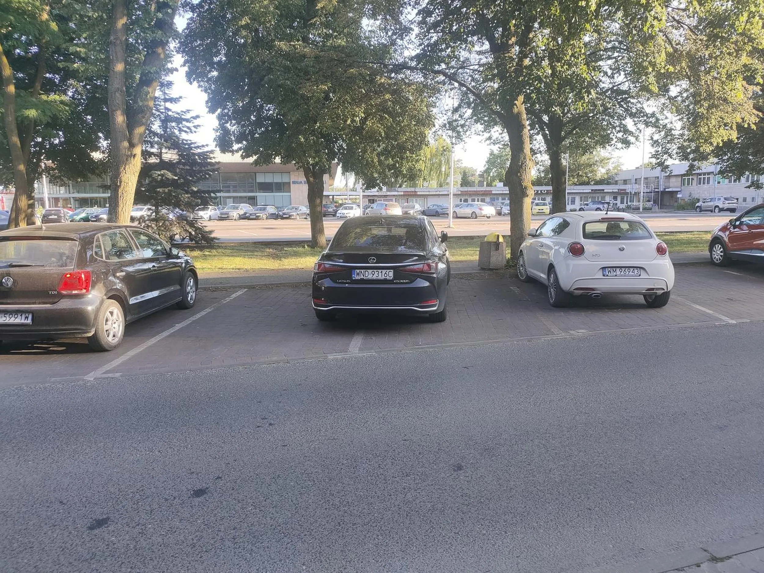 Parkuje jakby był sam na świecie.