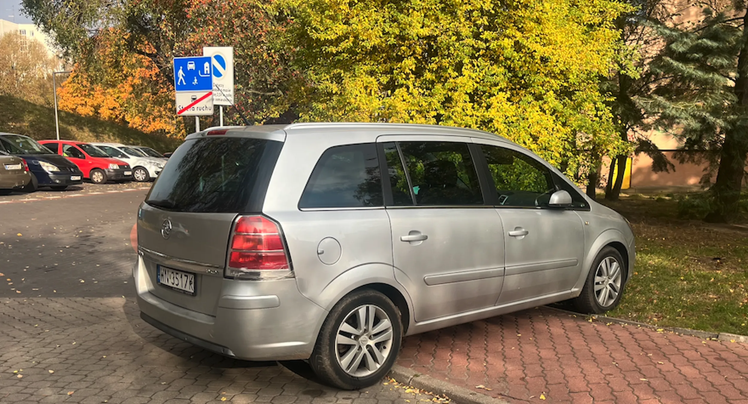 Na skrzyżowaniu, na chodniku, na trawniku. Ktoś kto tak zaparkował najprawdopodobniej zlizuje    rosół z podłogi w łazience.