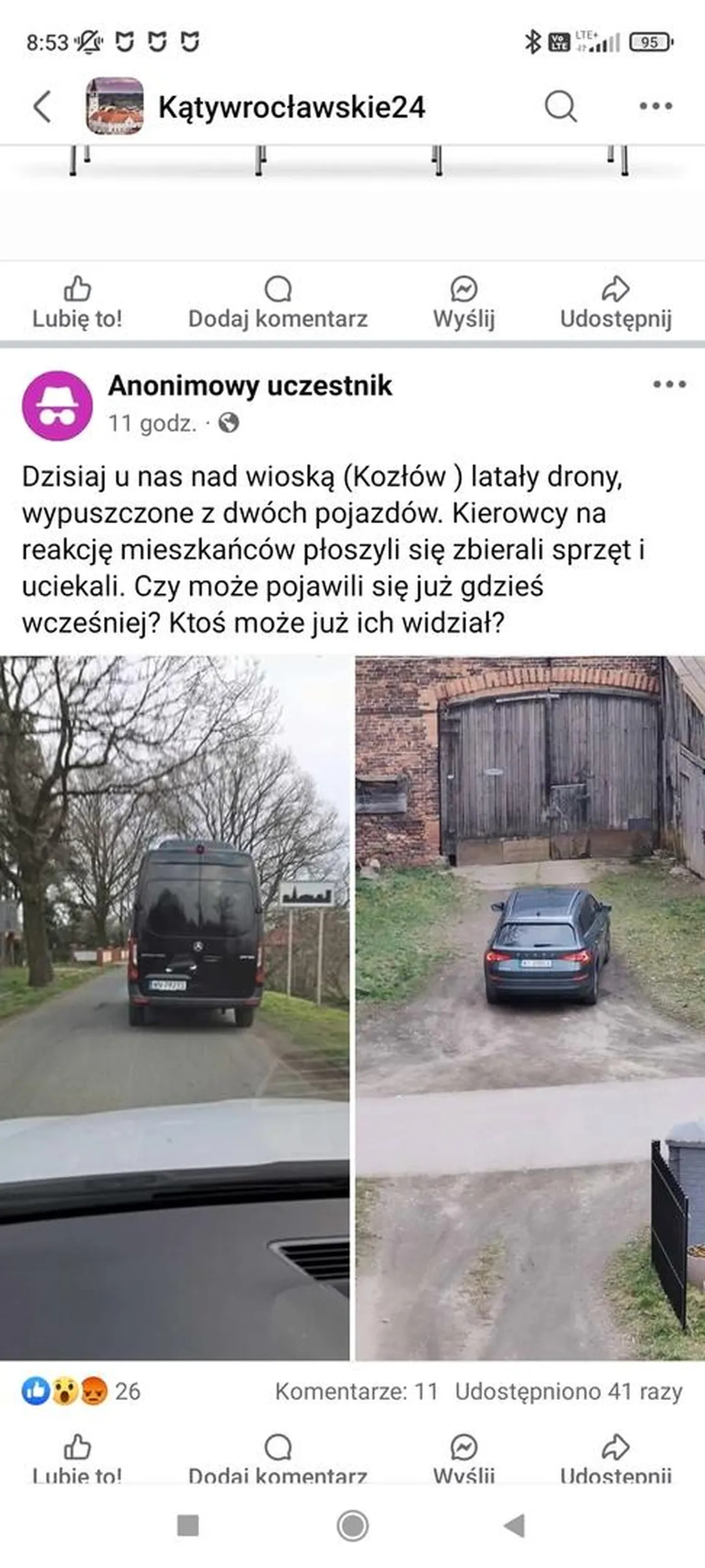 Uwaga latają dronami nad posesjami obserwują teren