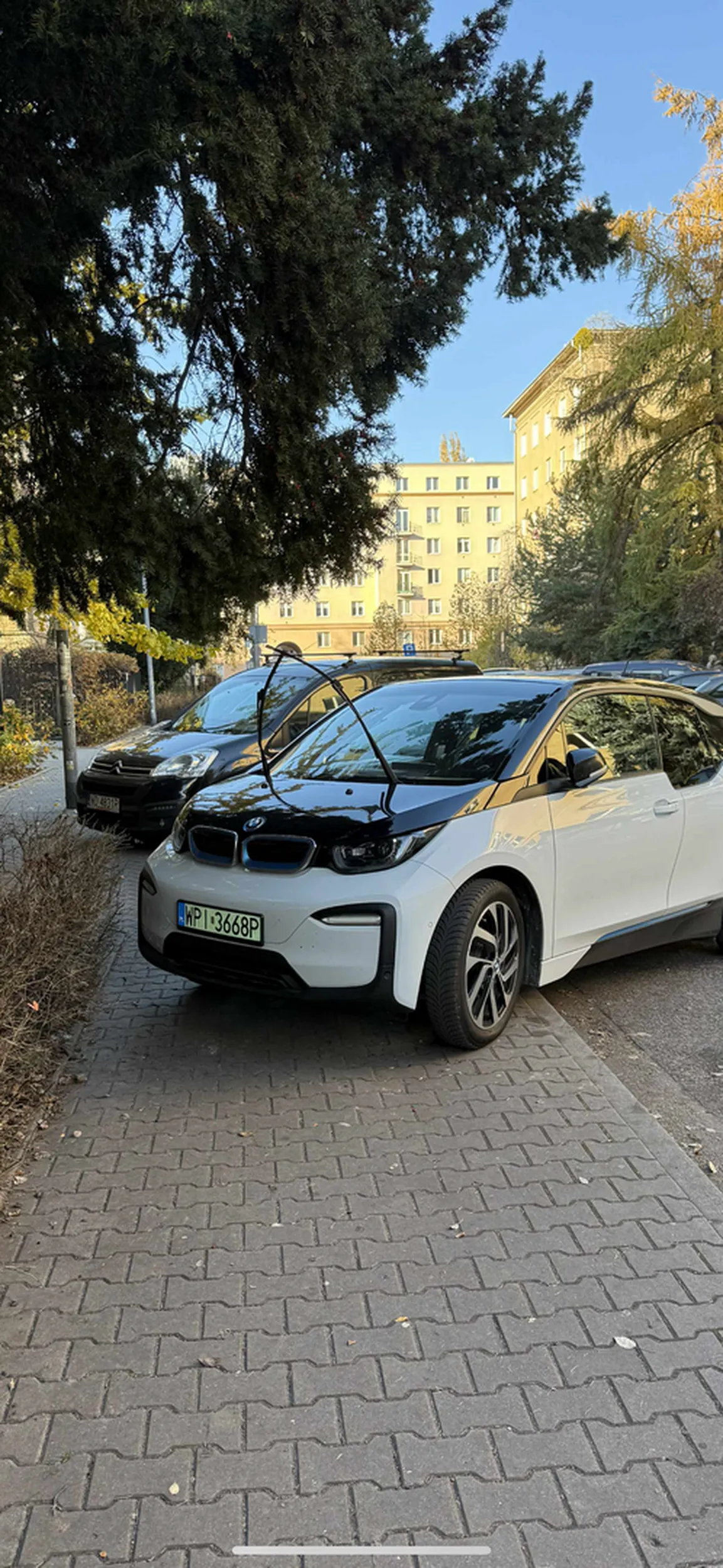 Gbur nie potrafiacy parkowac. Zastawia chodnik. Sprawa zgloszona na policje. Nastepnym razem szukaj zarysowań ktore przez przypadek moze zostawic przechodzeń ktory przeciskal sie przez ten samochod na chodniku.