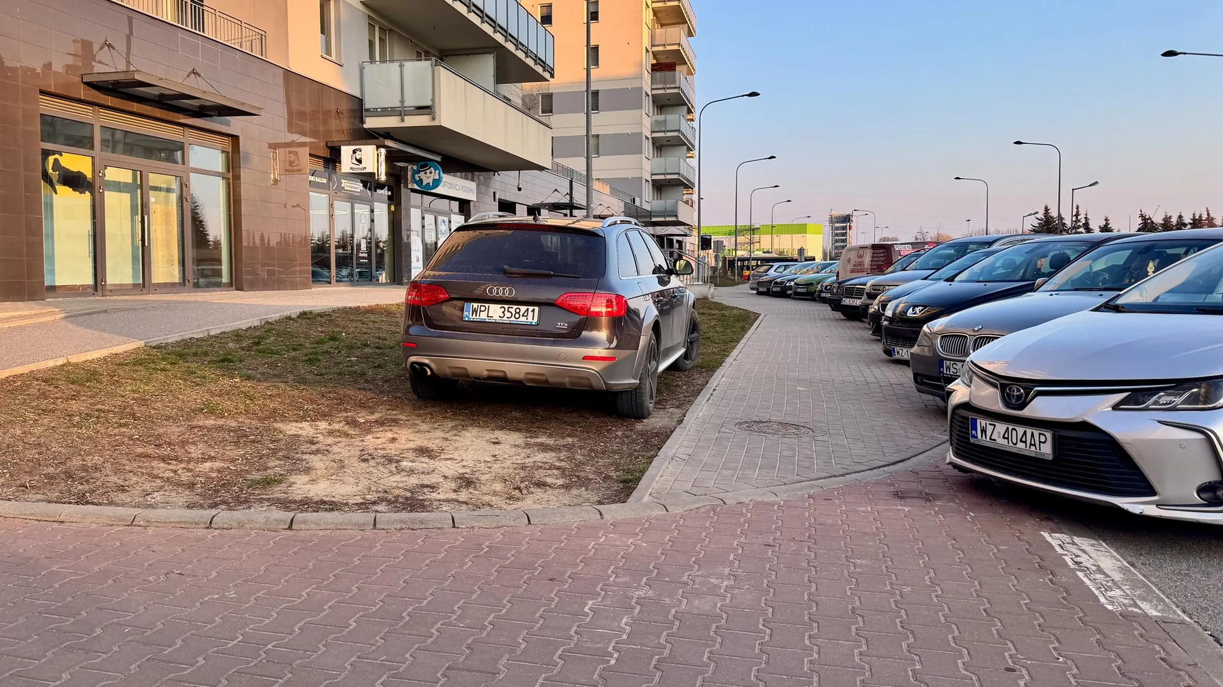 Warszawa, Starodeby. Niszczy trawniki