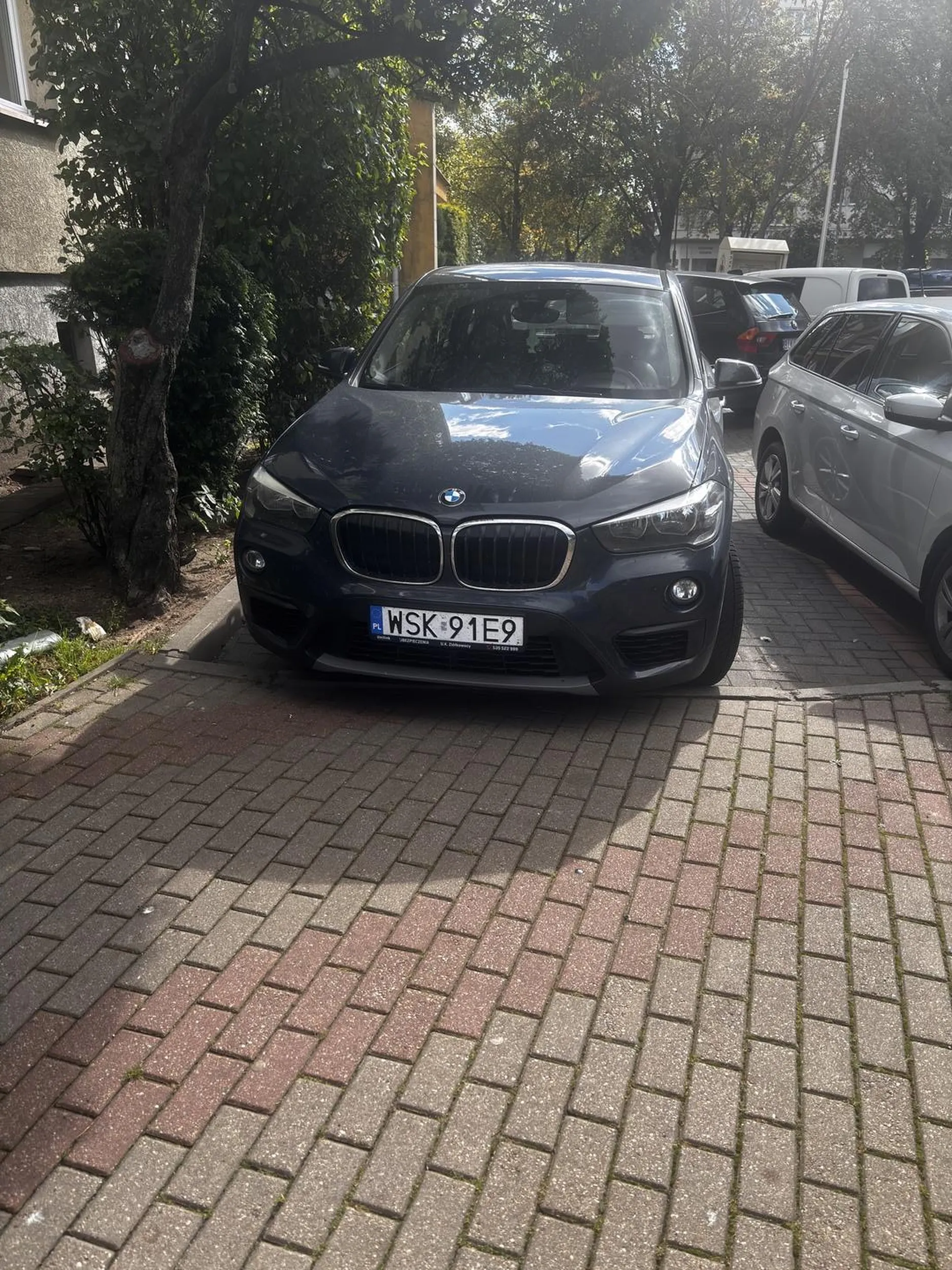 Szanowny Pan zaparkował jak na swoim podjeździe zastawiając przejście dla ludzi, a tym bardziej dla wózków