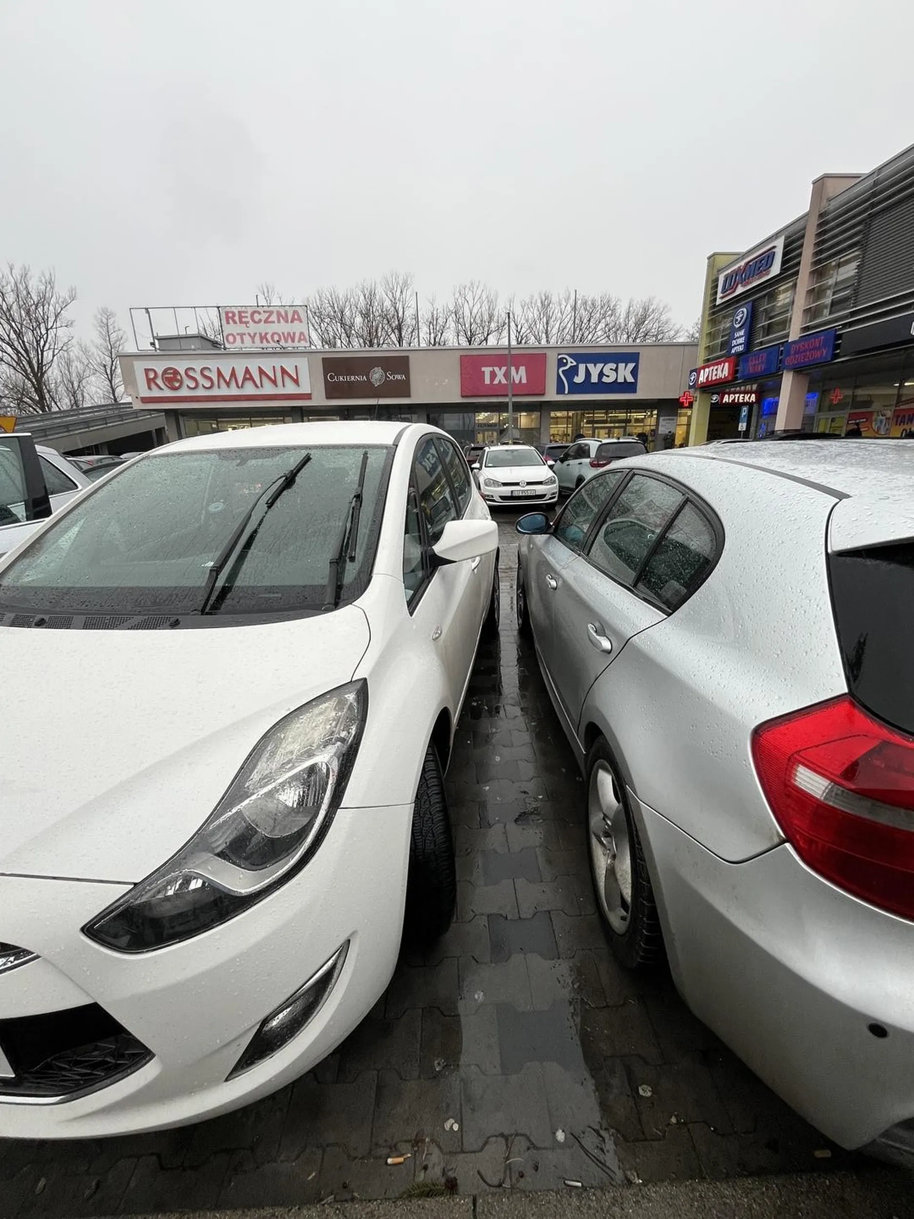 Pani która kieruje tym pojazdem nie potrafi parkować prawo jazdy za worek kartofli