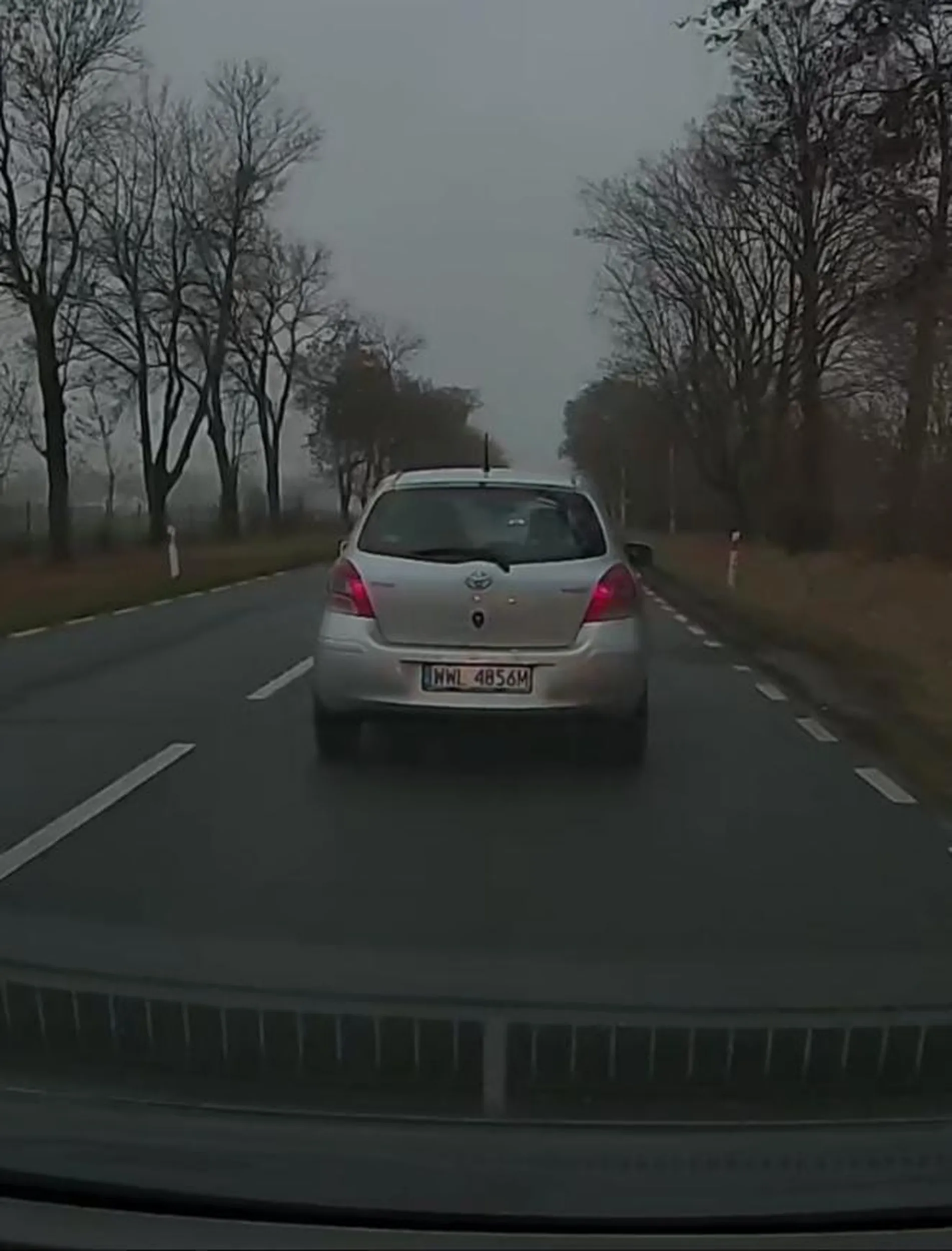 Próbował wymusić odszkodowanie, wyprzedził mnie, po czym nagle zachamował.