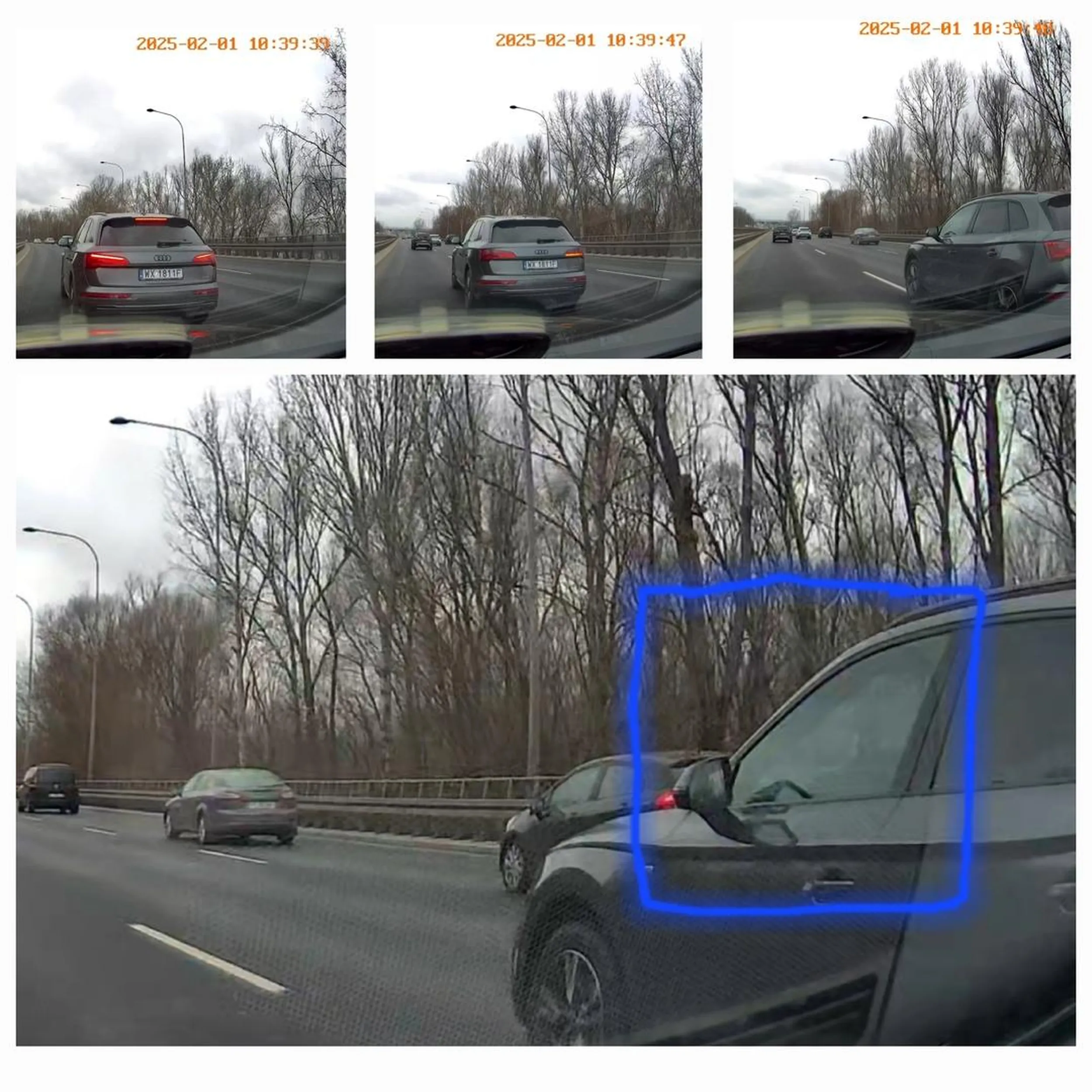 Dawaj swoje nagranie z telefonu, czekam z popcornem na te emocje! Poproszę o link!  Będę na Stop Cham? Uprzedzę komentarze - zero klaksonu, zero poganiania światłami. U mnie kamera 70mai, w Q5 kierowca trzymający telefon i nagrywający przez boczną szybę. Nie upubliczniam wizerunku.