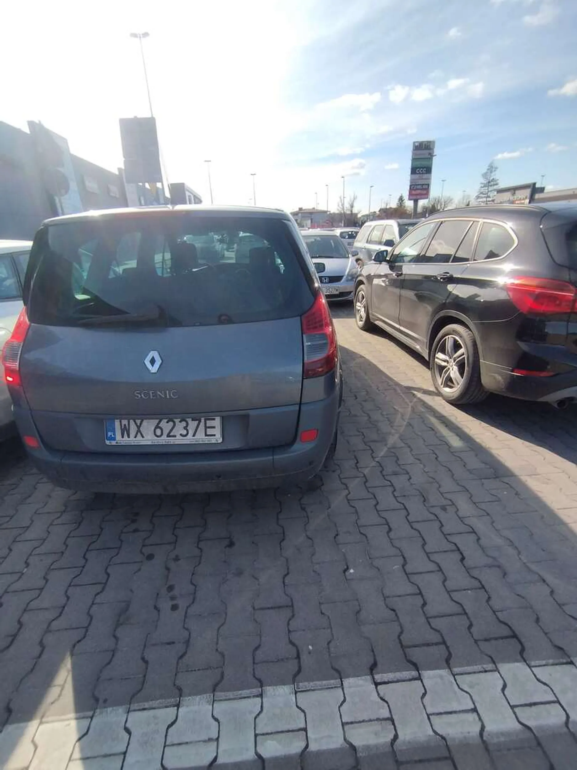 Order za najlepsze parkowanie idzie do kierowcy renault scenica