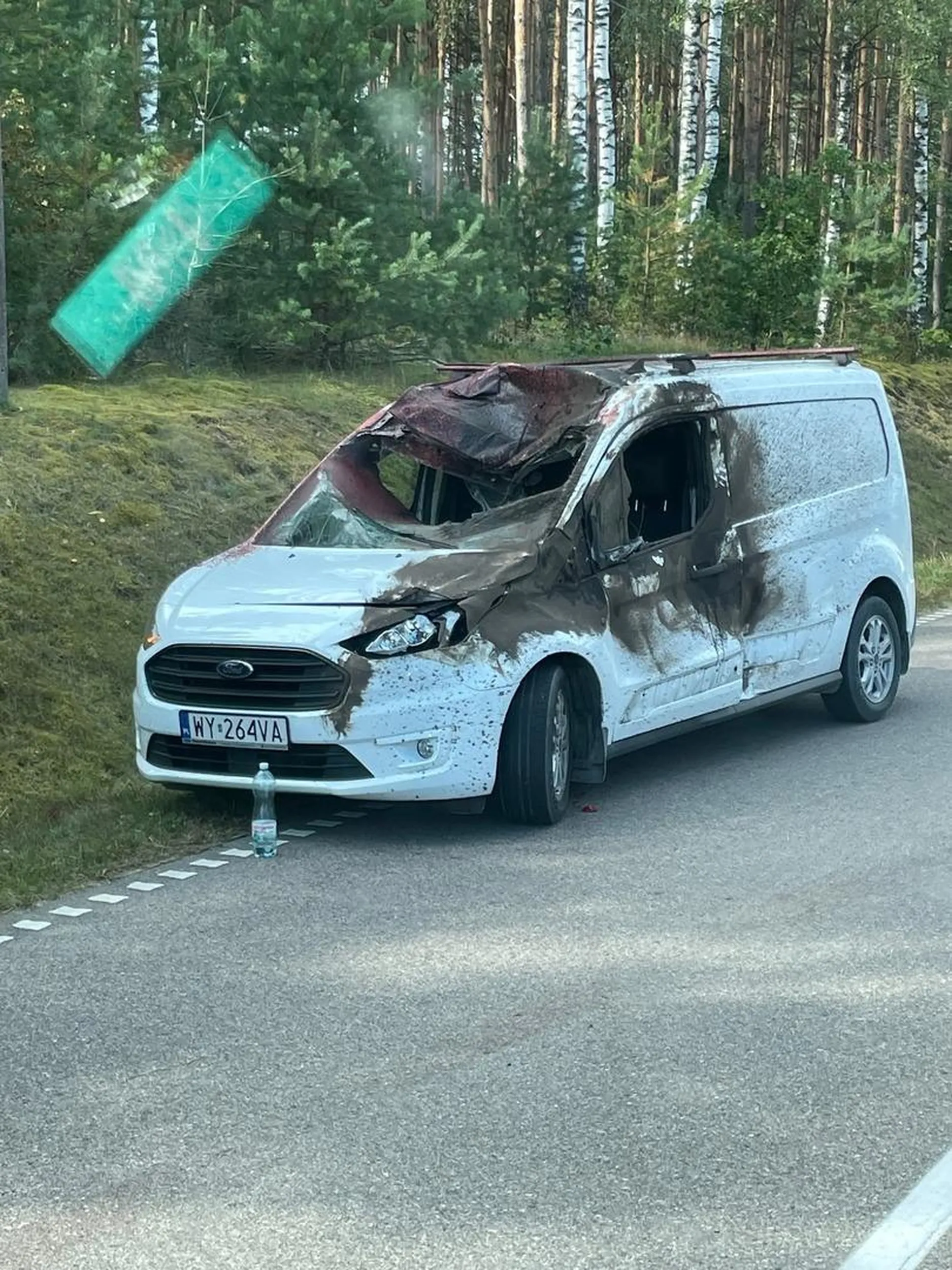 Niestety po stłuczce ze zwierzęciem