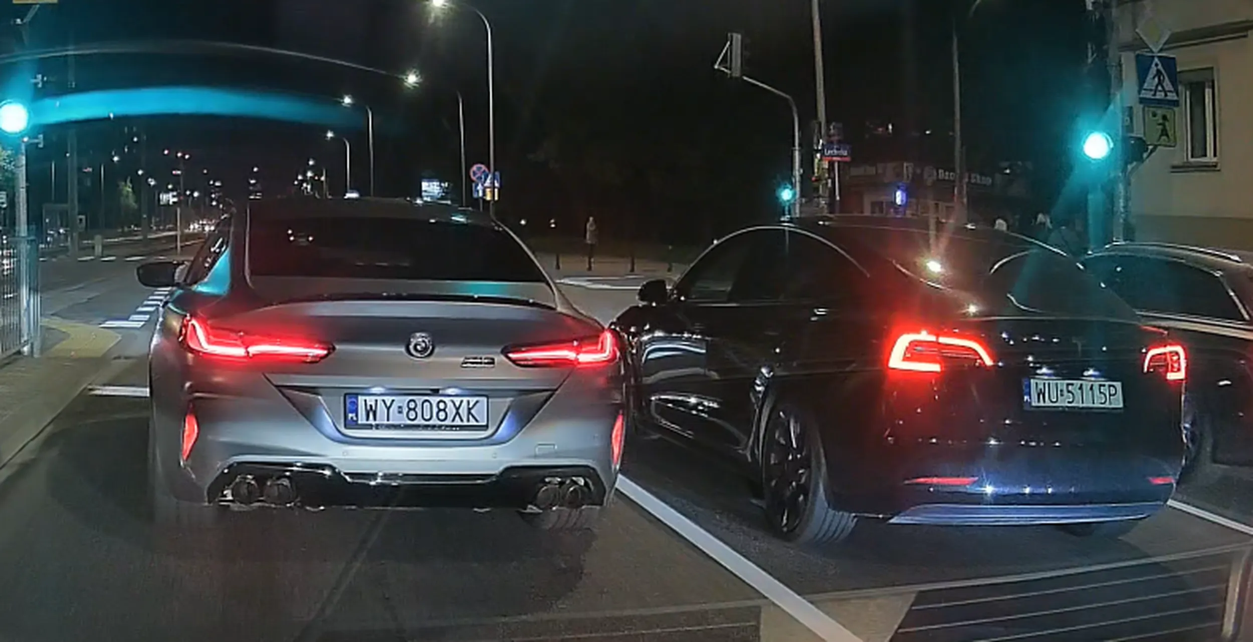 Chciejcie się ścigać to wynocha na tor a nie stwarzać zagrożenie na drodze publicznej. Mało nie wyjebałeś się z zakręcie.