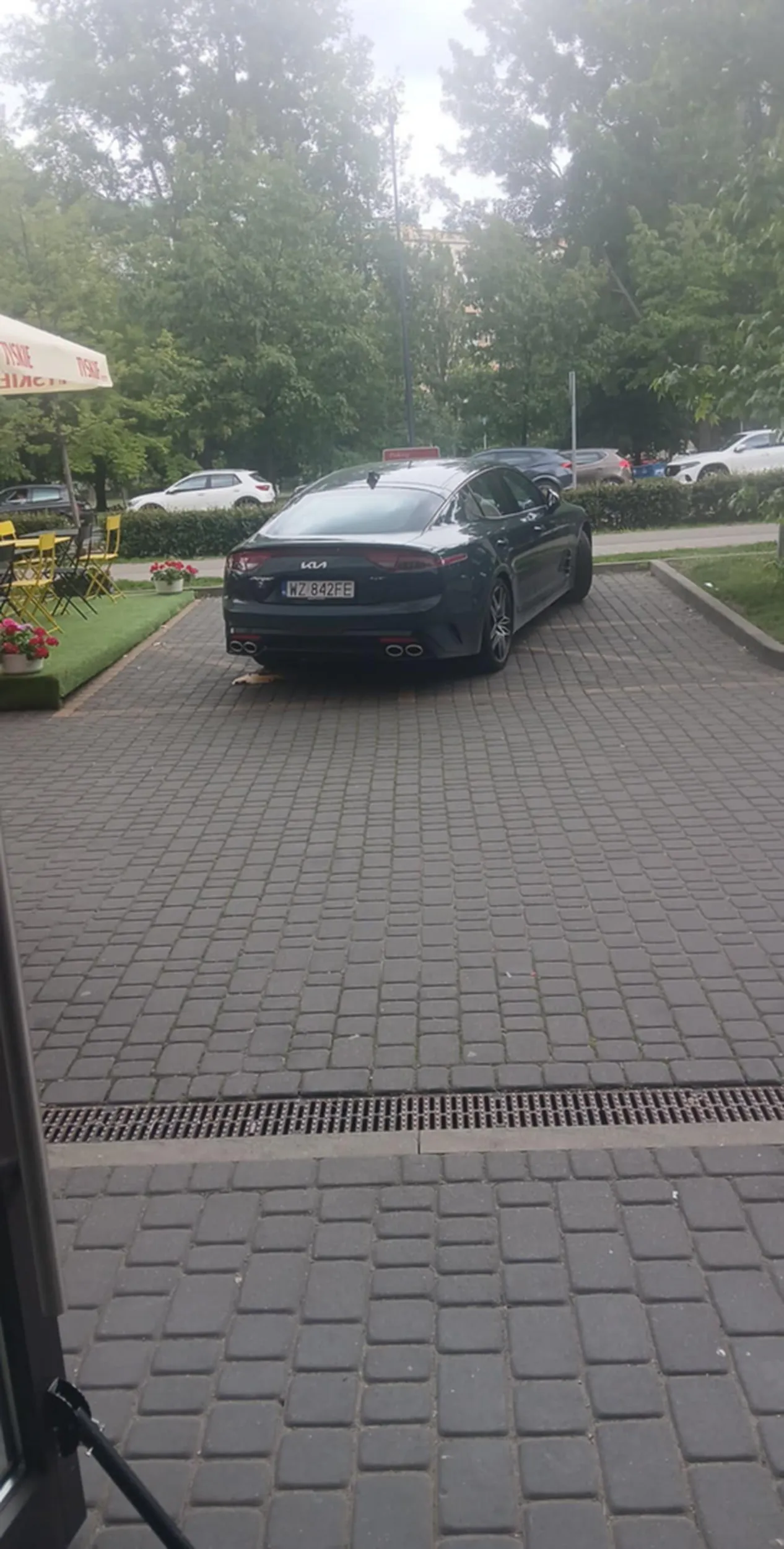 Lepszego parkowania na prywatnym parkingu nie widziałem...