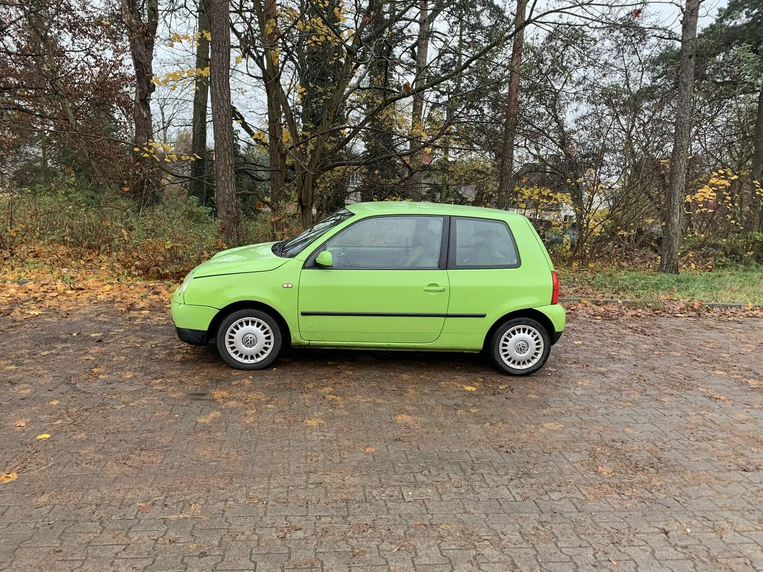 Baran zaparkowal w poprzek na prostopadlym