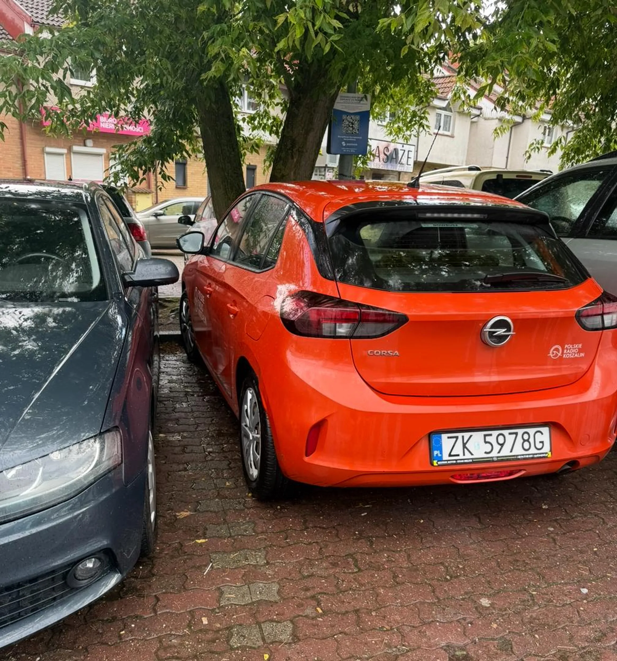 Ktoś z tego auta ma chyba płytkie myślenie, zaparkował tak blisko mojego auta że nie dało się wsiąść od strony kierowcy, tylko od strony  pasażera. Naucz się parkować, a jeśli nie ma wystarczająco miejsca to jedź gdzie indziej tępa nie powiem co…