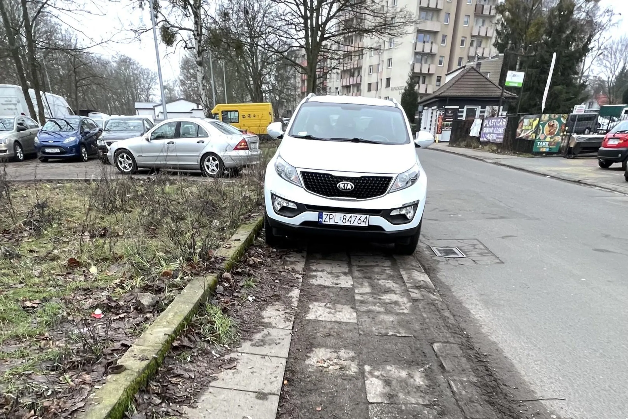 na parking było za daleko...