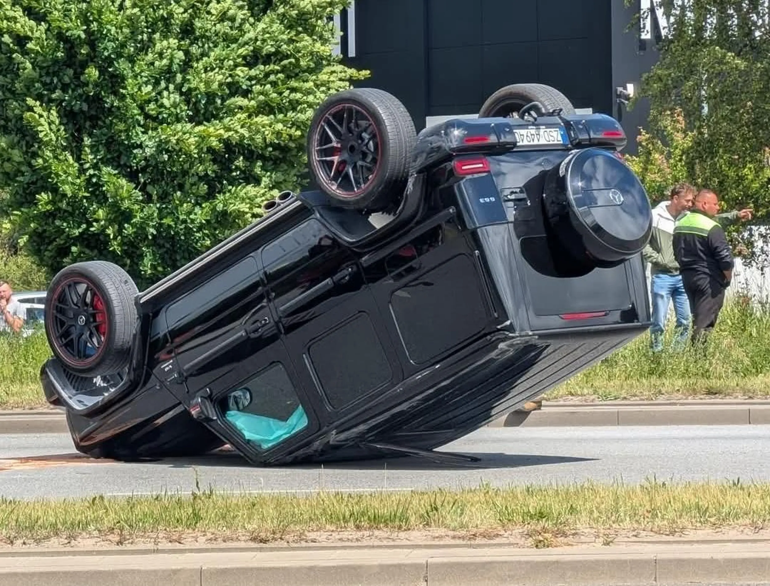 Tak imprezował wczoraj w Szczecinie.