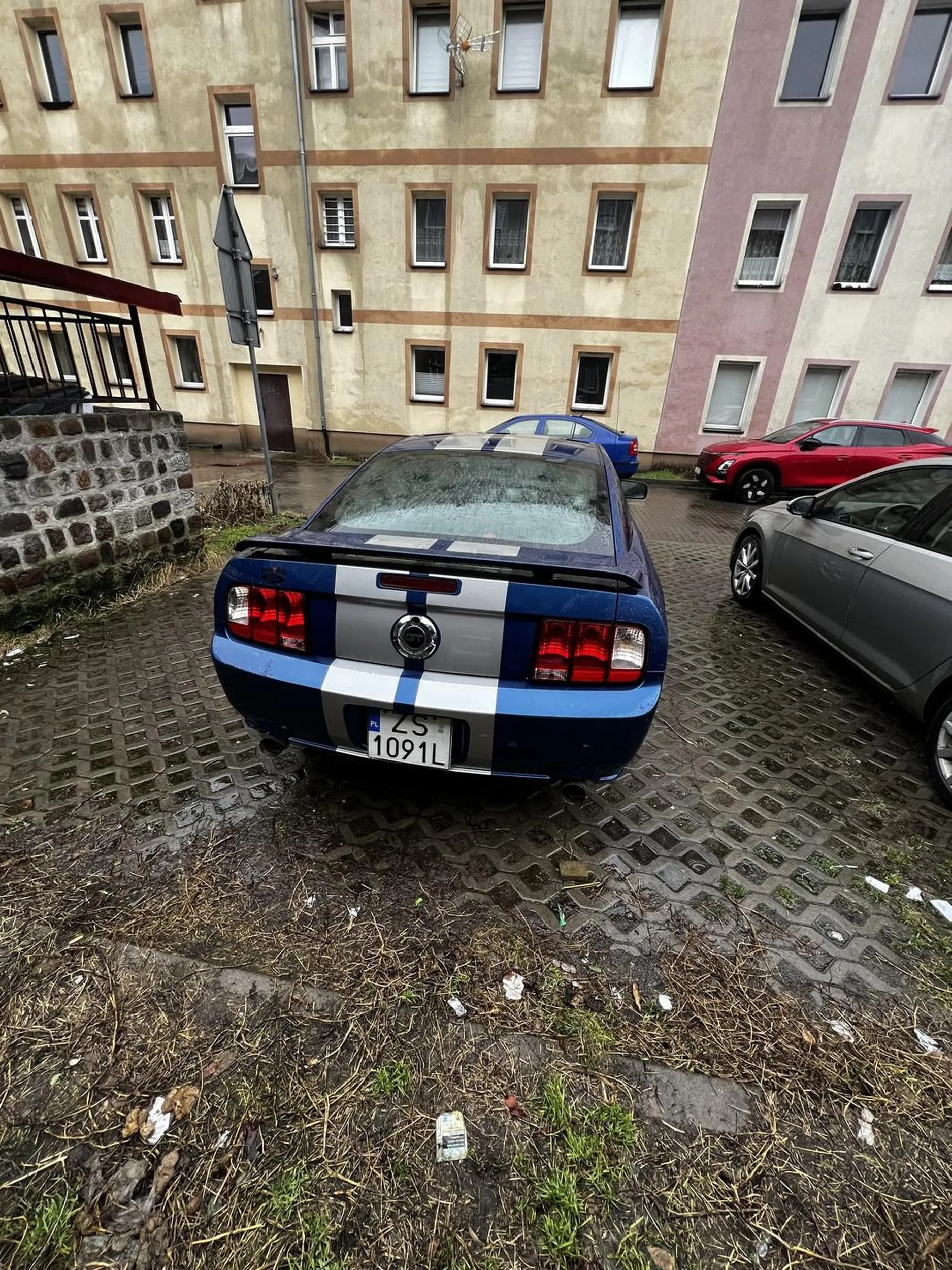 pan z mustanga nie pomyslal o tym ze ktos jeszcze moglby zaparkowac