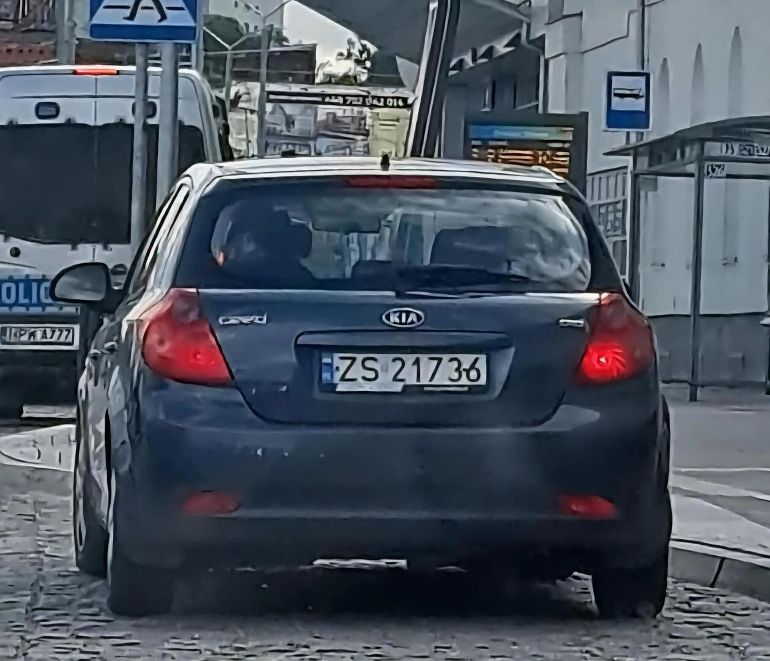 szara kia ceed psy!