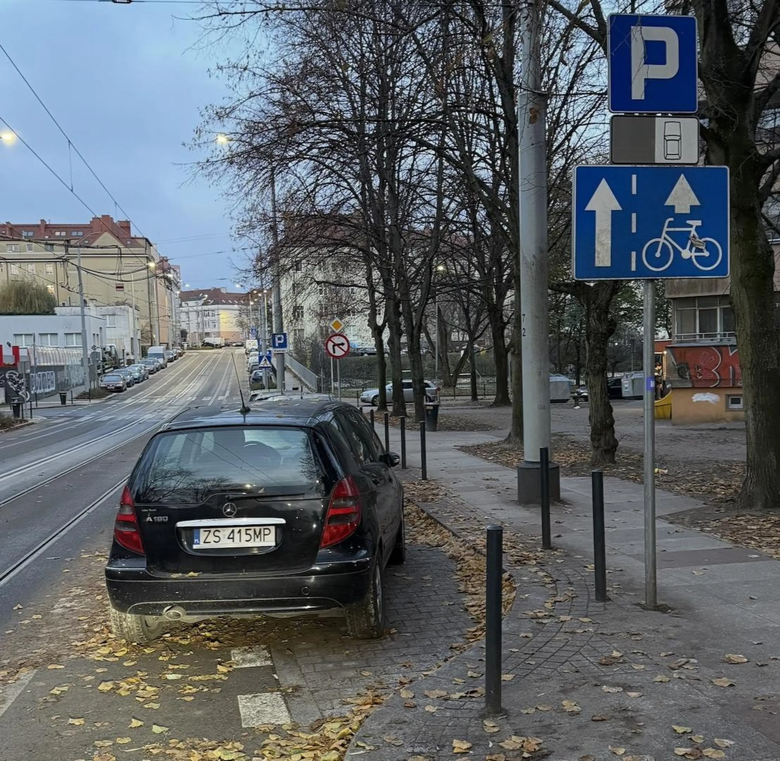 Nie dało się inaczej, te znaki są nieczytelne, nie rozumiem co one znaczą, za dużo ich, nie da się tego ogarnąć. Jaka droga dla rowerów?
