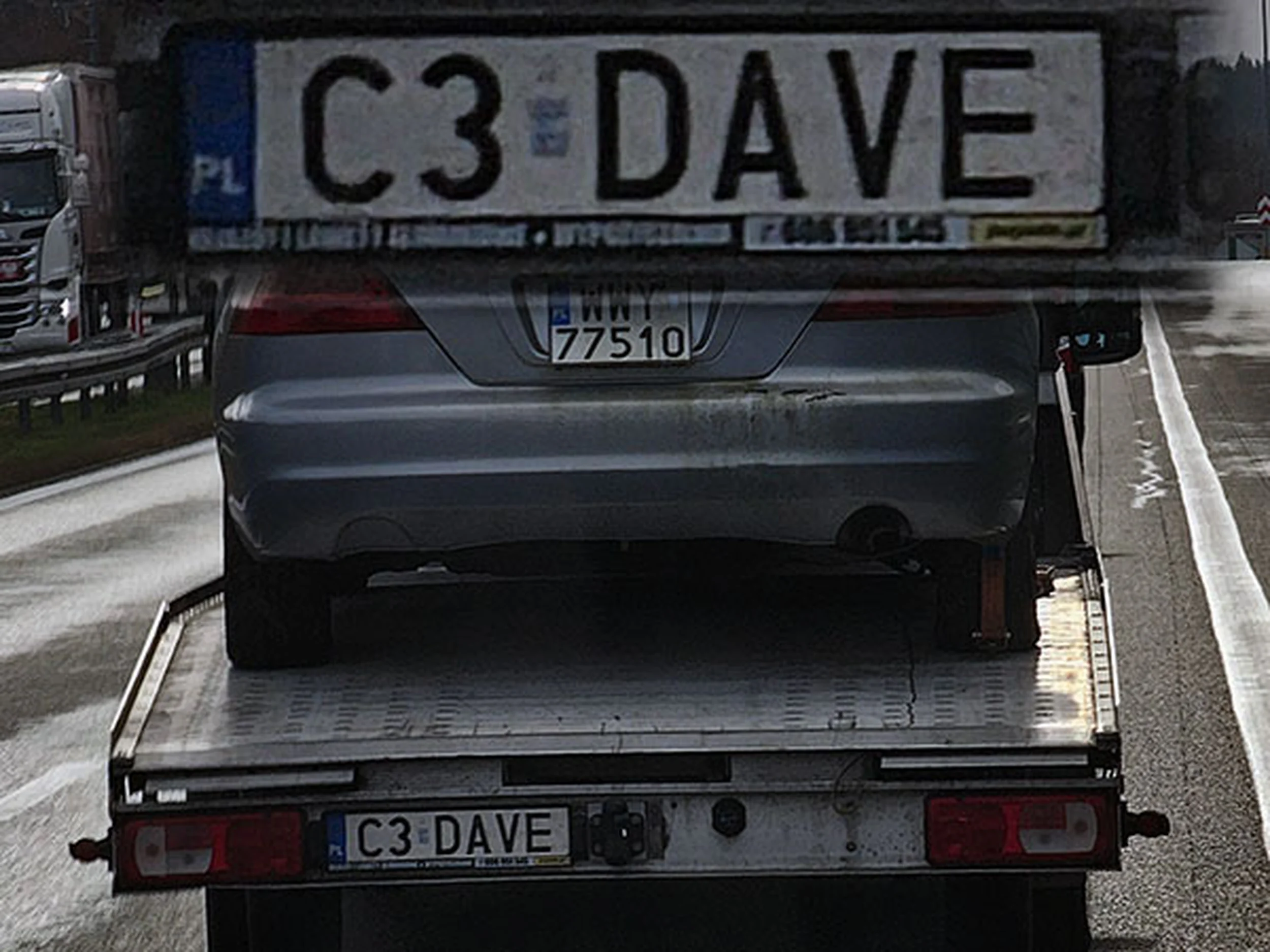 Fajny numer, blacha C3 DAVE