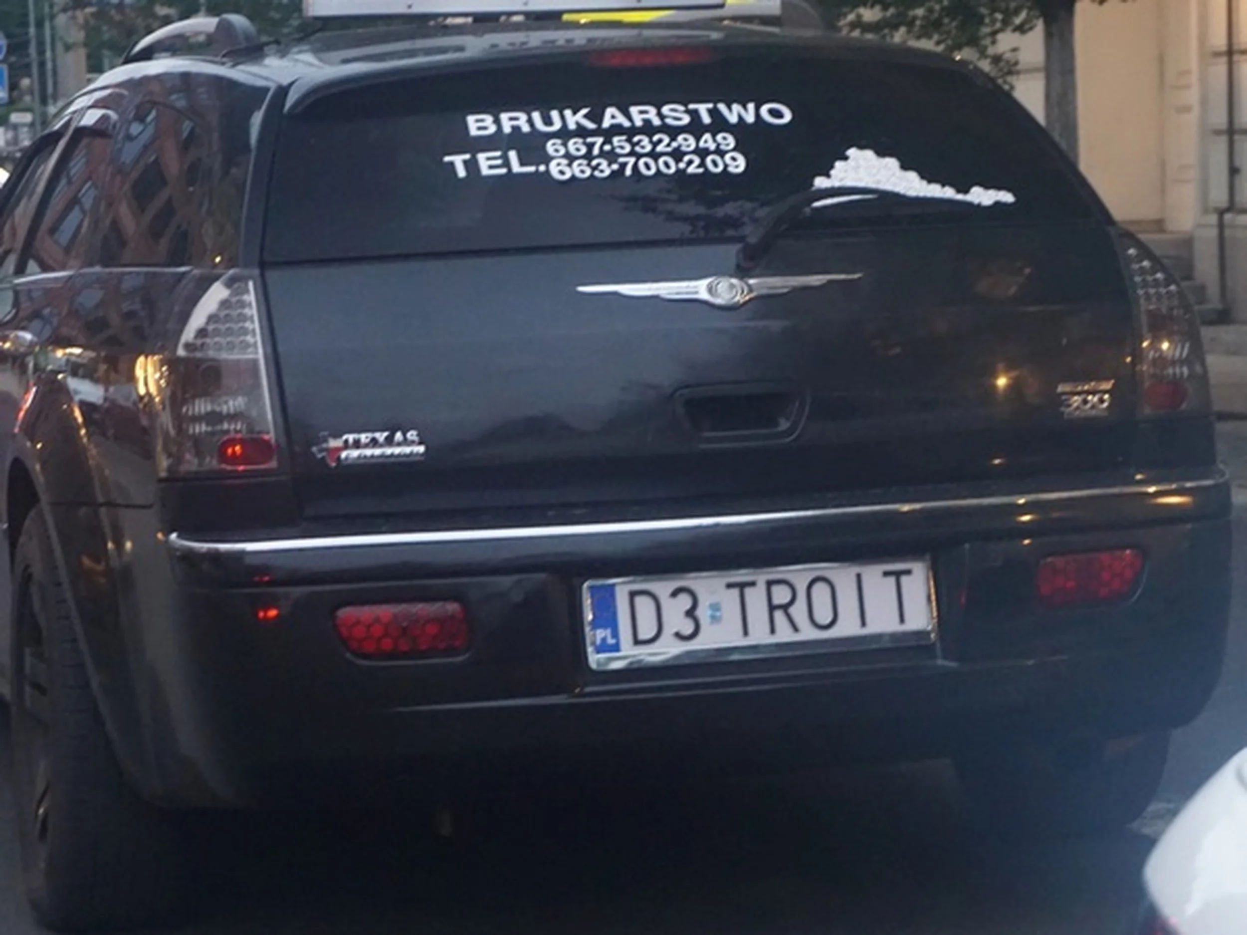 Fajny numer, blacha D3 TROIT