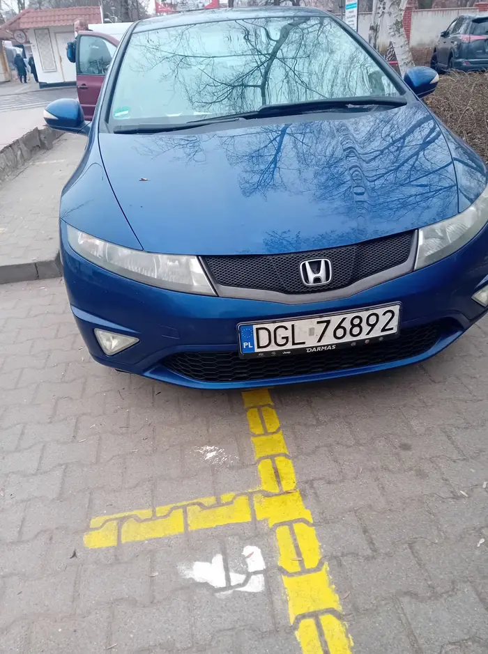 Kto to widział parkować na chodniku. Nie dość tego. Na miejscach przeznaczonych do handlu.