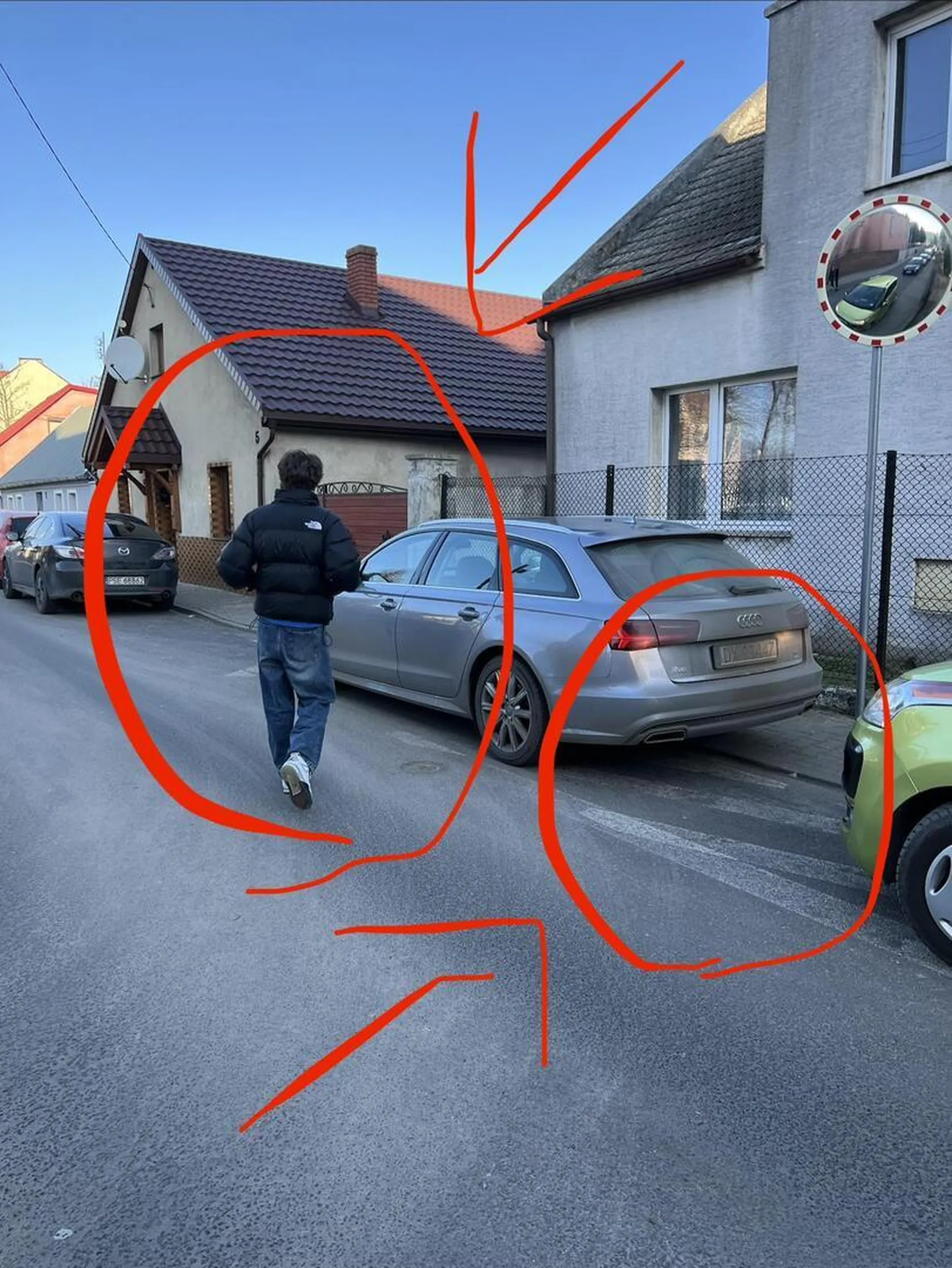 kierowca staje na zakazie