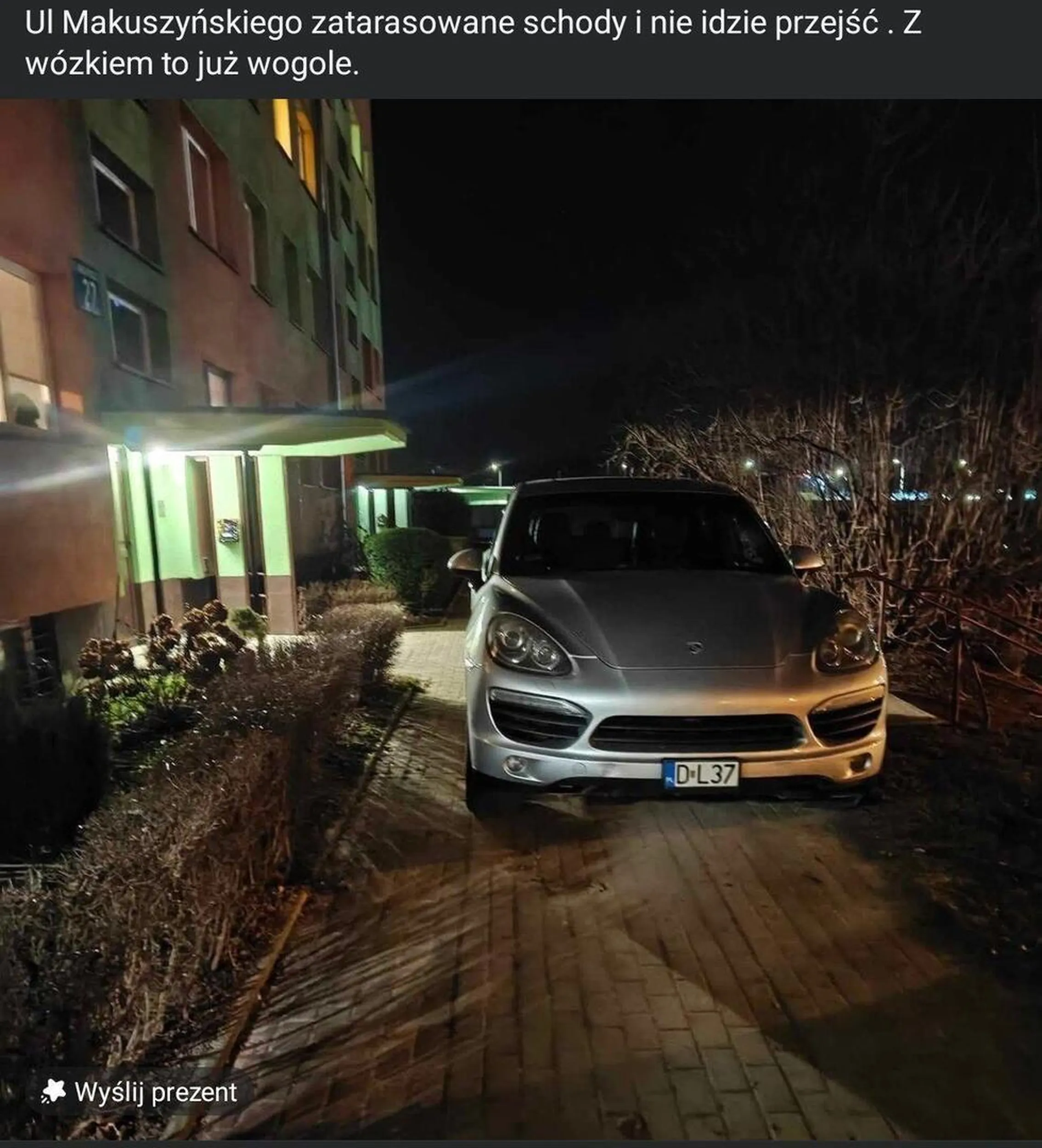 Chamstwo drogowe, dziekuje bardzo