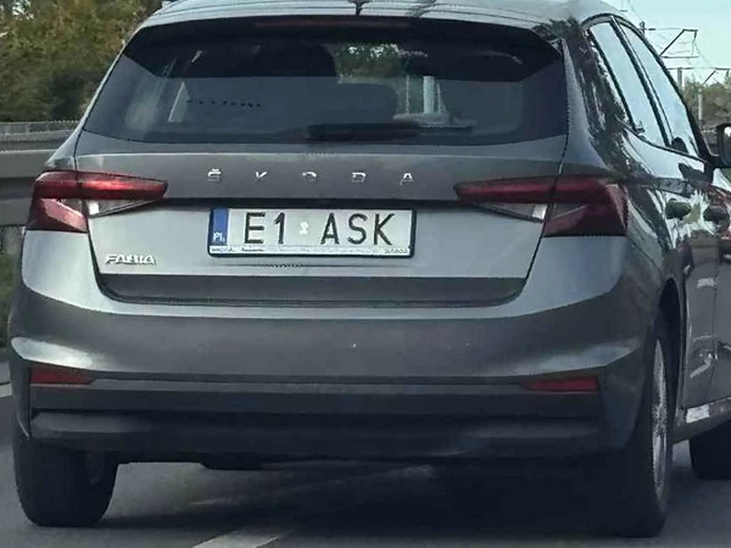 Fajny numer, blacha E1 ASK