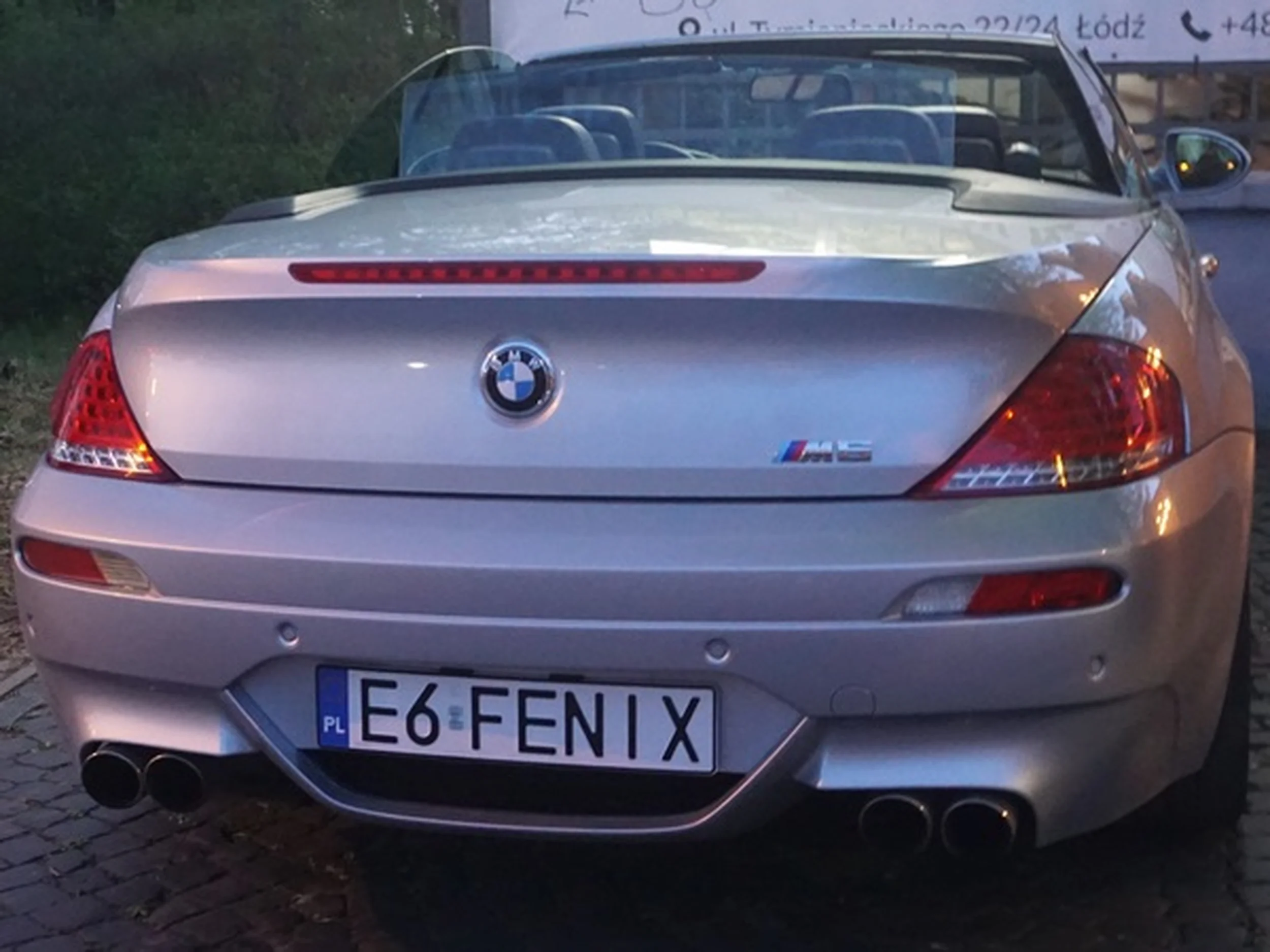 Fajny numer, blacha E6 FENIX