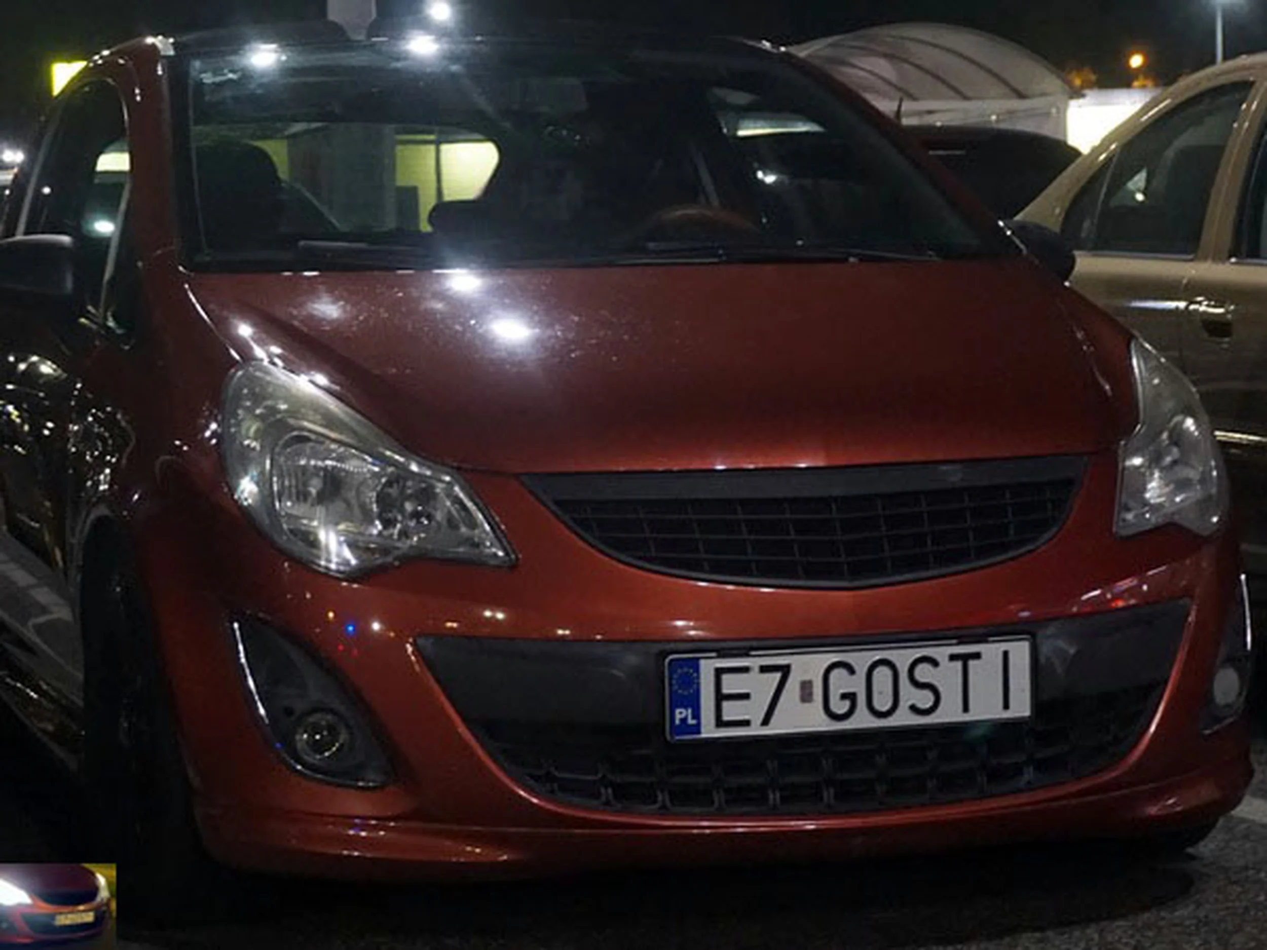 Fajny numer, blacha E7 GOSTI