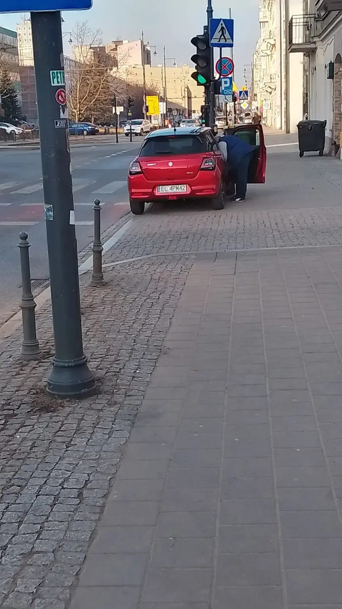 Nieodpowiedzialny Kierowca naraża bezpieczeństwo i nych użytkowników drogi. Jest albo nietrzeźwy, albo nie zna przepisów. Zatrzymał samochód na odcinku z zakazem zatrzymywania, w obrębie skrzyżowania i dwa metry od przejścia dla pieszych, tuż przy wjeździe, gdzie pięć minut można parkować za darmo...