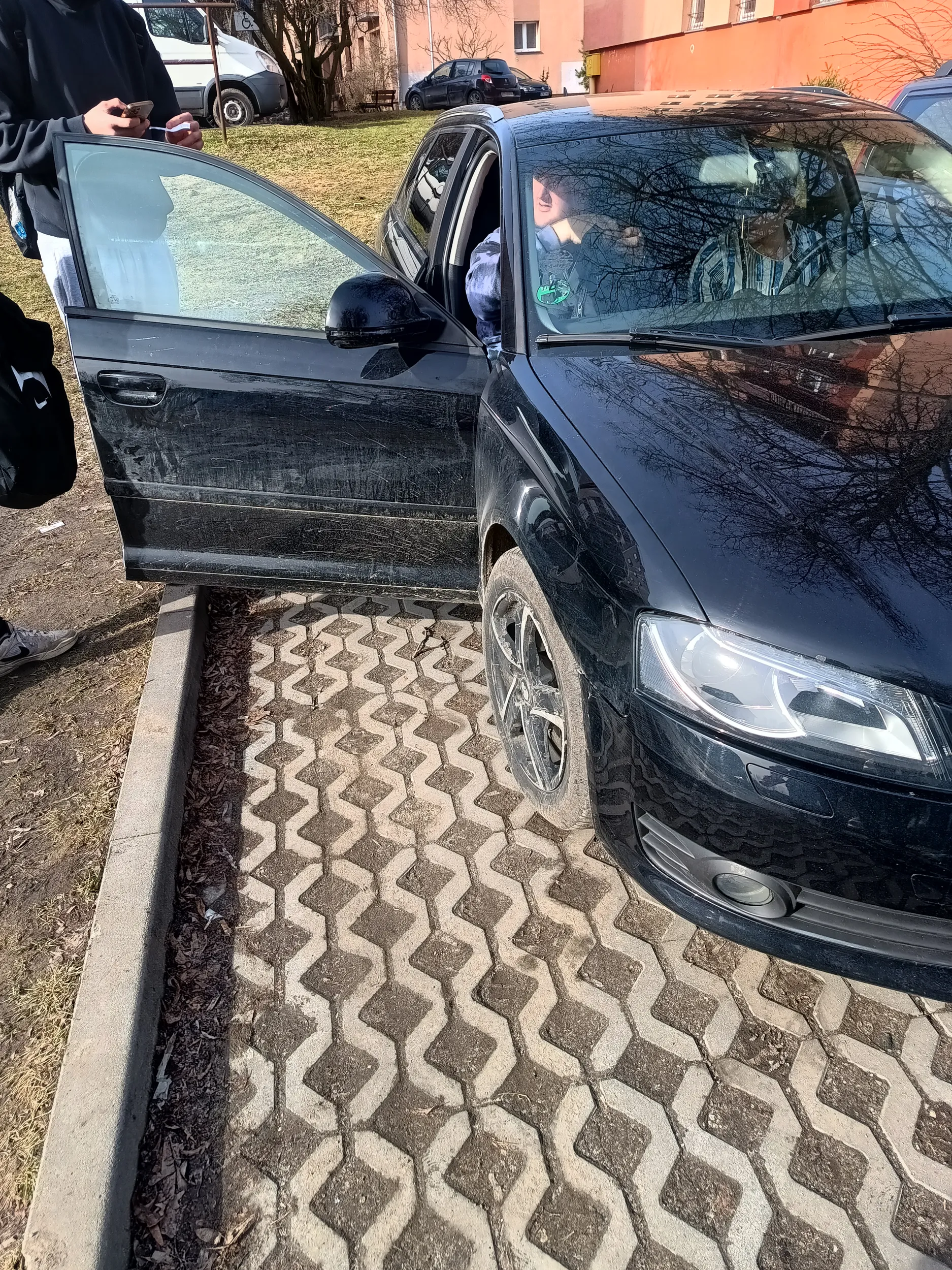 Ten pan nie umie parkowac na parkingu