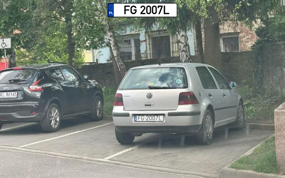 FG 2007L - numer rejestracyjny