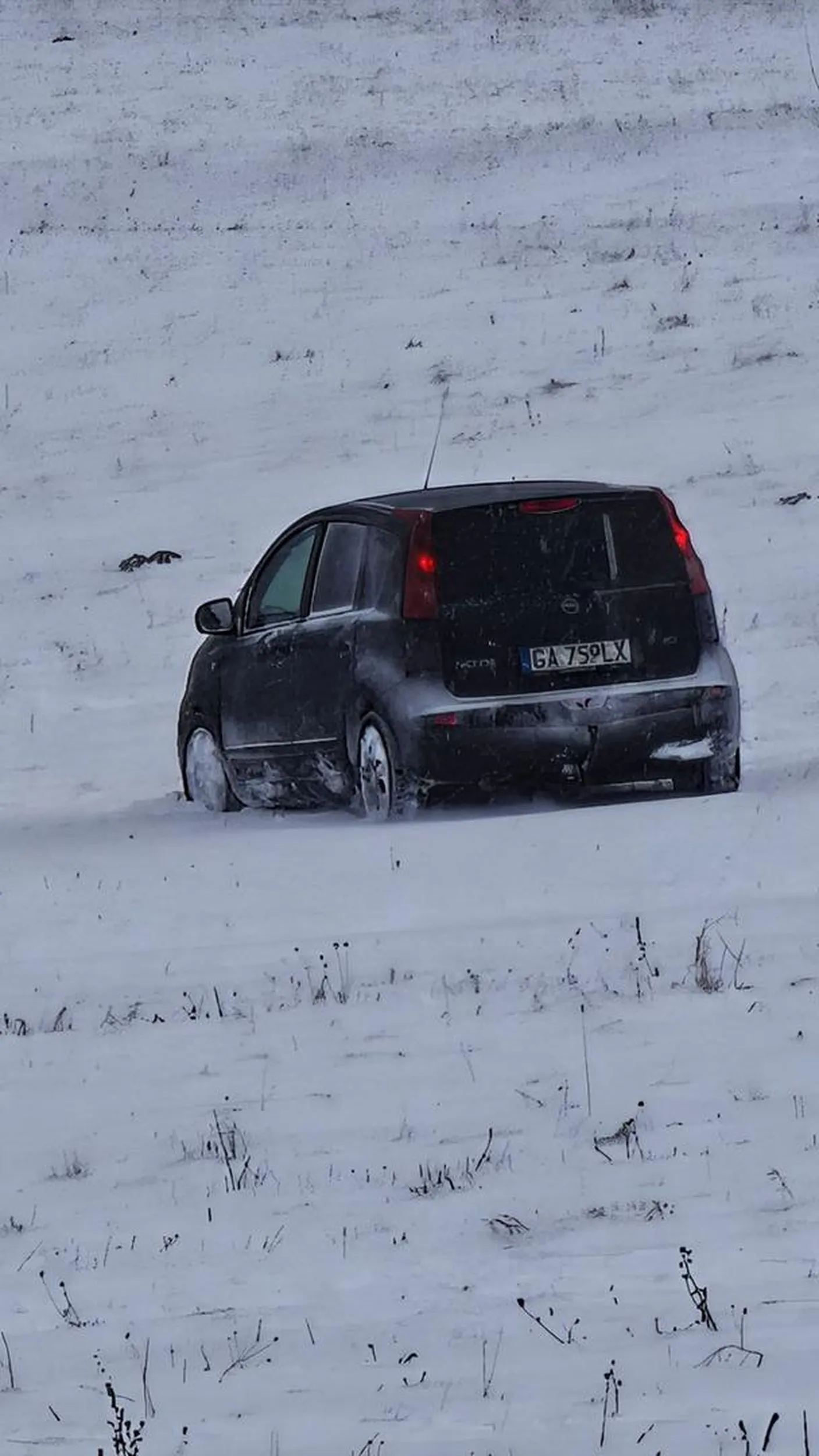 Qwa za kierownicą ?❄️ Prywatna łąka to nie droga dojazdowa, nie parking i nie stok narciarski drive-thru dla Briana i Jesiki. To teren zielony, po którym chodzą ludzie z psami, bawią się dzieci i nie spodziewają się cioty i samochodu jadącego pod górkę. Chęć dowiezienia bachorów „pod samą górkę”  jest wyrazem twojej ułomności. Więc qwo auto zostaw tam, gdzie jego miejsce, a Briana i Jesikę naucz tej legendarnej zimowej umiejętności: dojścia na górkę na własnych nogach ??