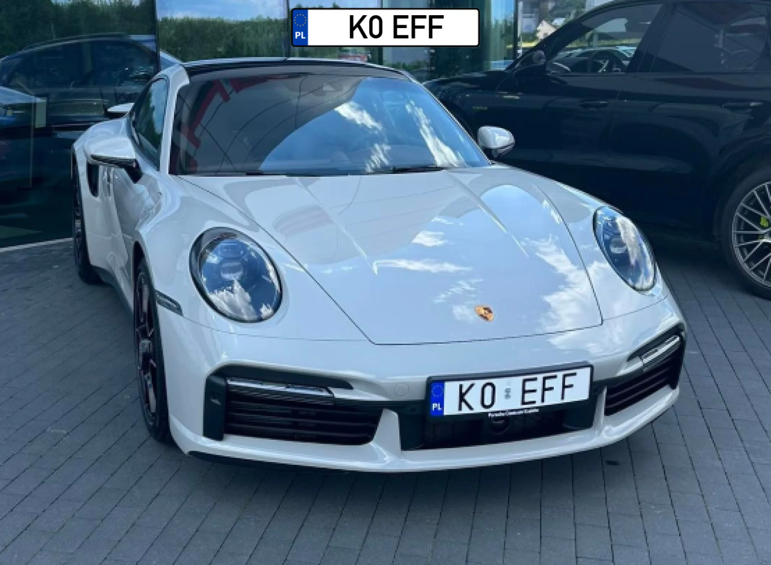 K0 EFF - tablica rejestracyjna