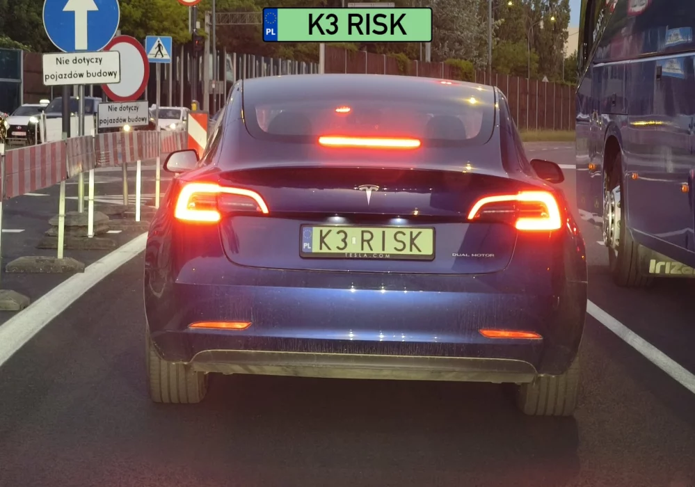 K3 RISK - numer rejestracyjny